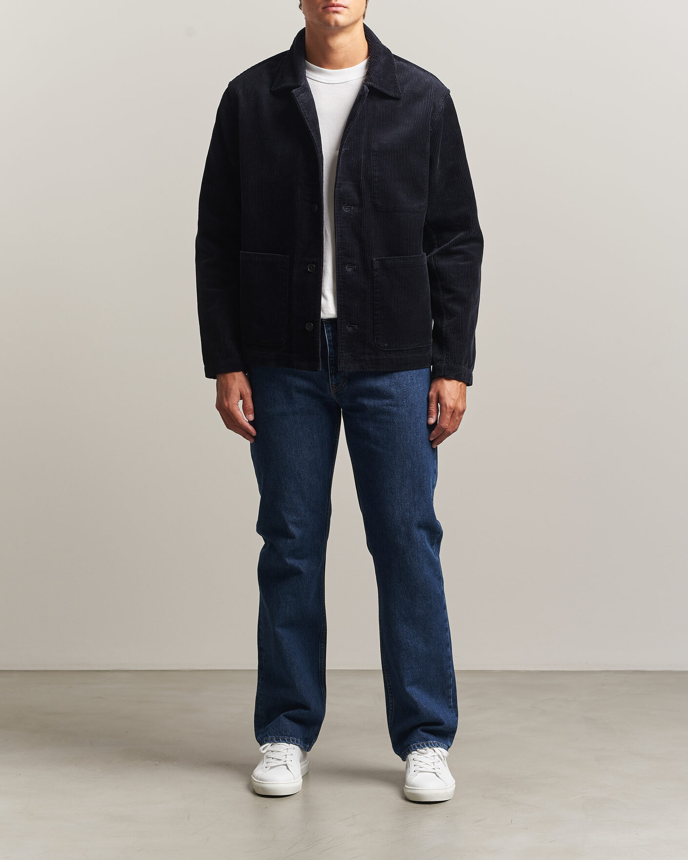 Hombres | Camisas | NN07 | Morgan Corduroy Overshirt Deep Navy