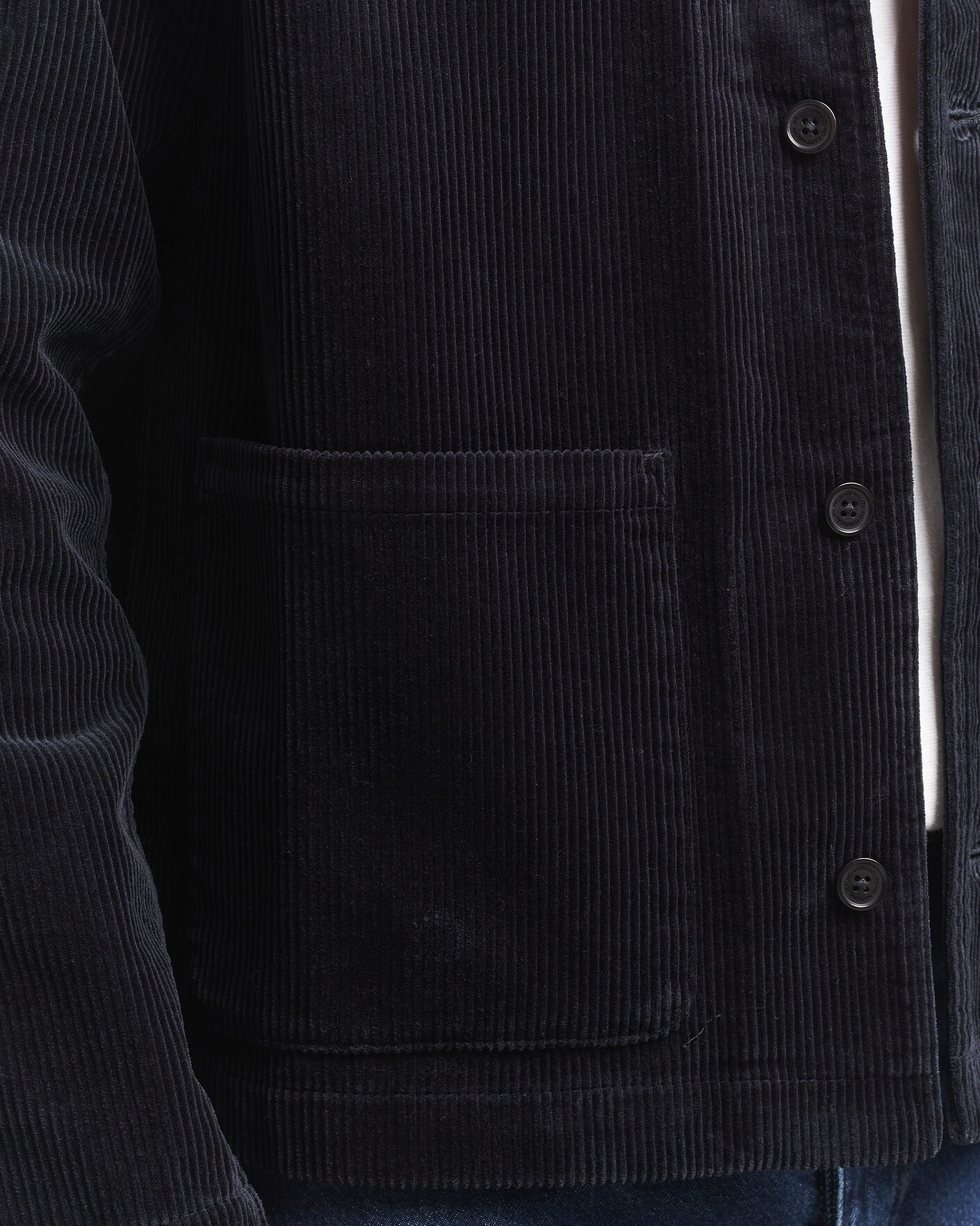 Hombres | Camisas | NN07 | Morgan Corduroy Overshirt Deep Navy