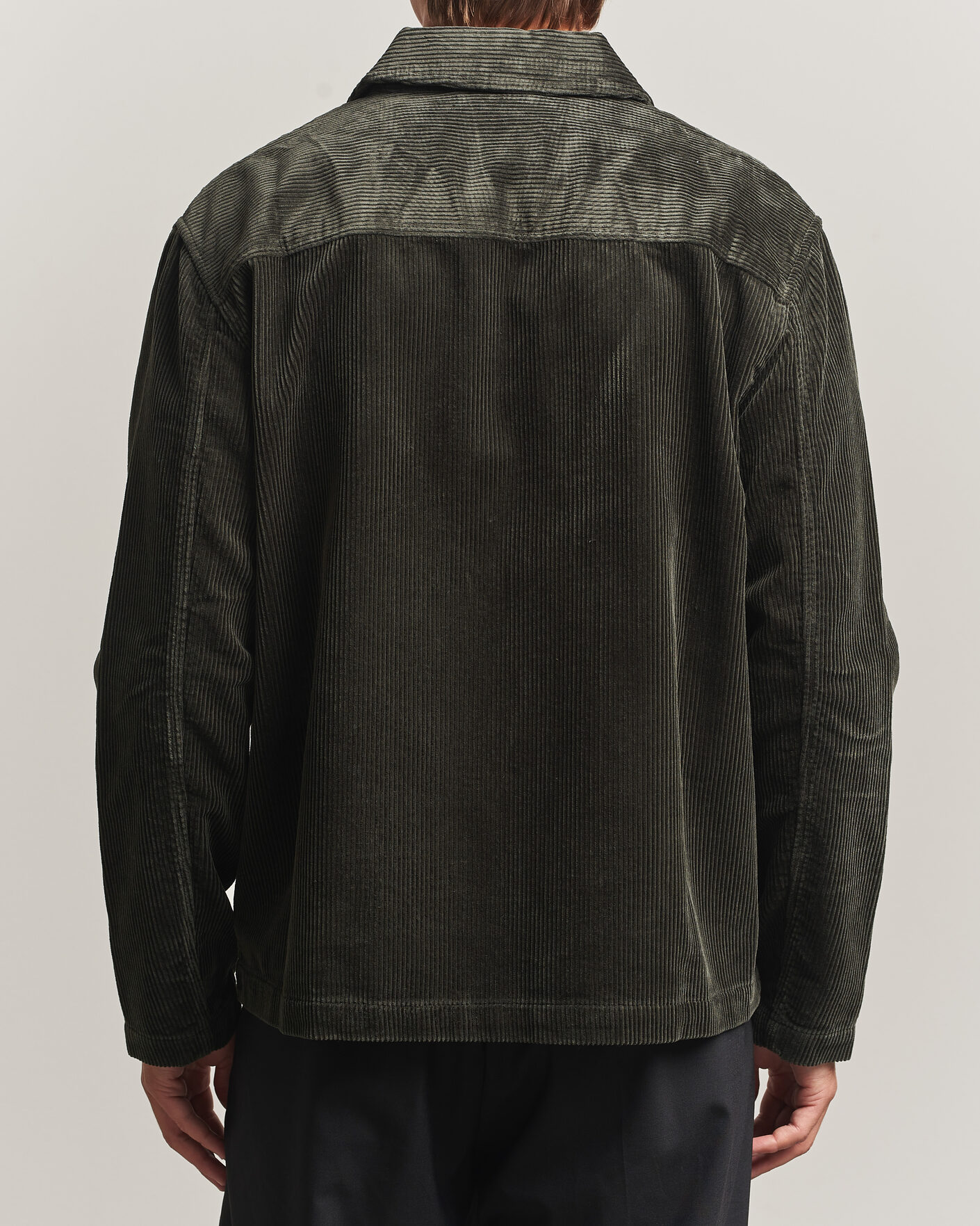 Hombres | Camisas | NN07 | Morgan Corduroy Overshirt Dark Army