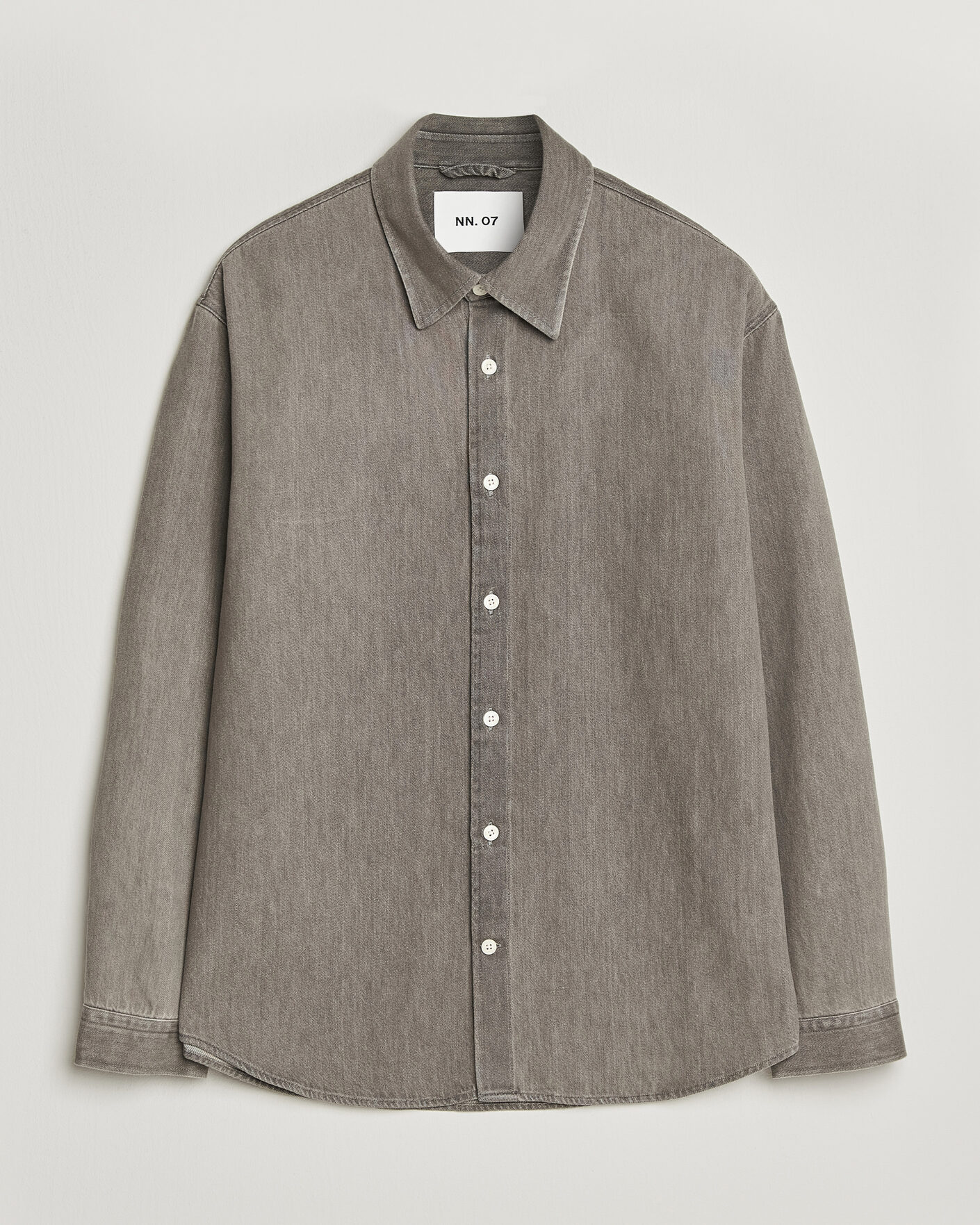 Hombres | Camisas | NN07 | Casper Denim Overshirt Grey