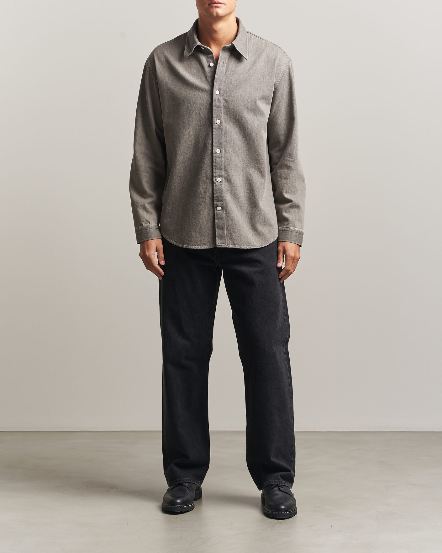 Hombres | Camisas | NN07 | Casper Denim Overshirt Grey