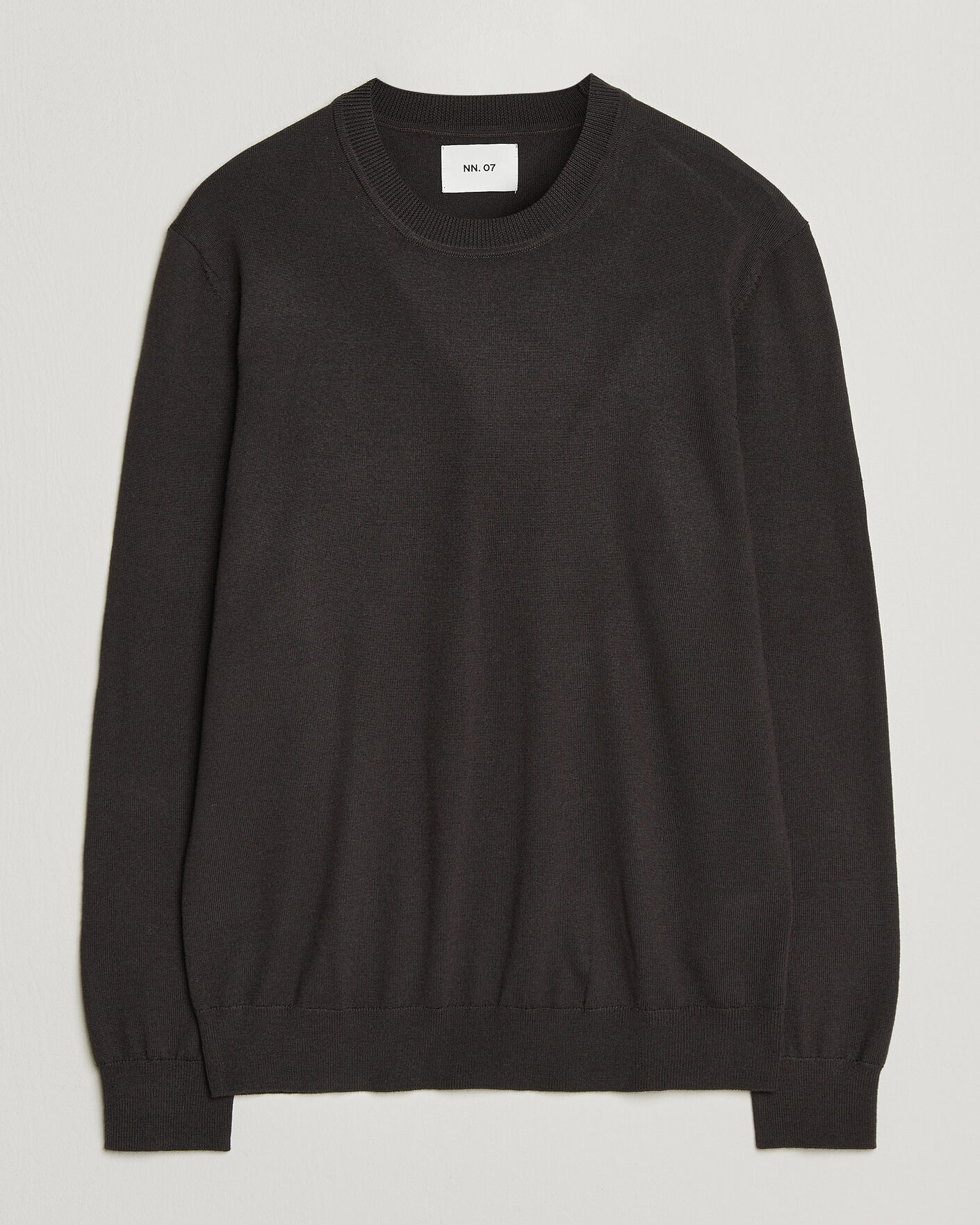 Hombres | Jerséis y prendas de punto | NN07 | Ted Merino Crew Neck Pullover Deep Truffle