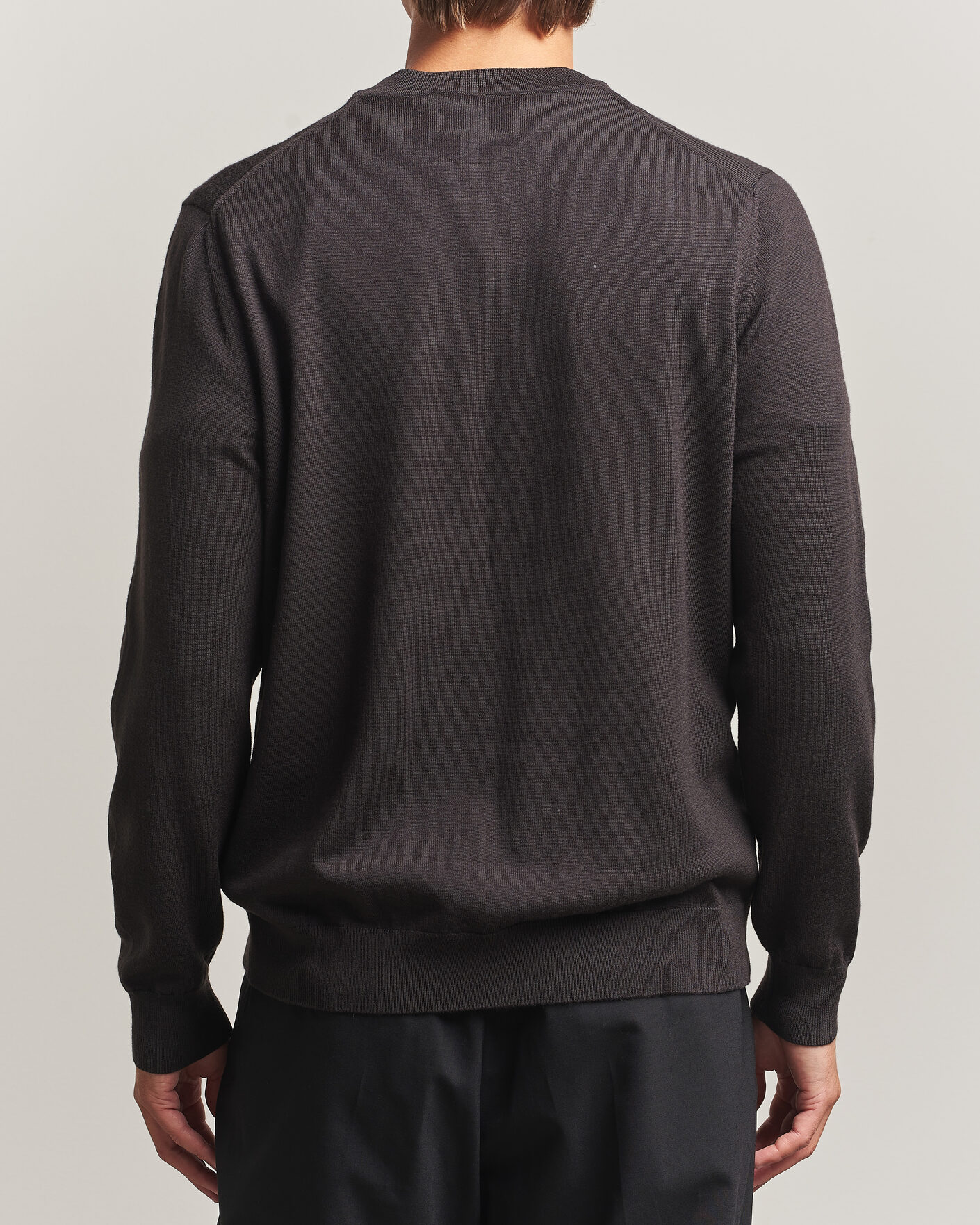 Hombres | Jerséis y prendas de punto | NN07 | Ted Merino Crew Neck Pullover Deep Truffle