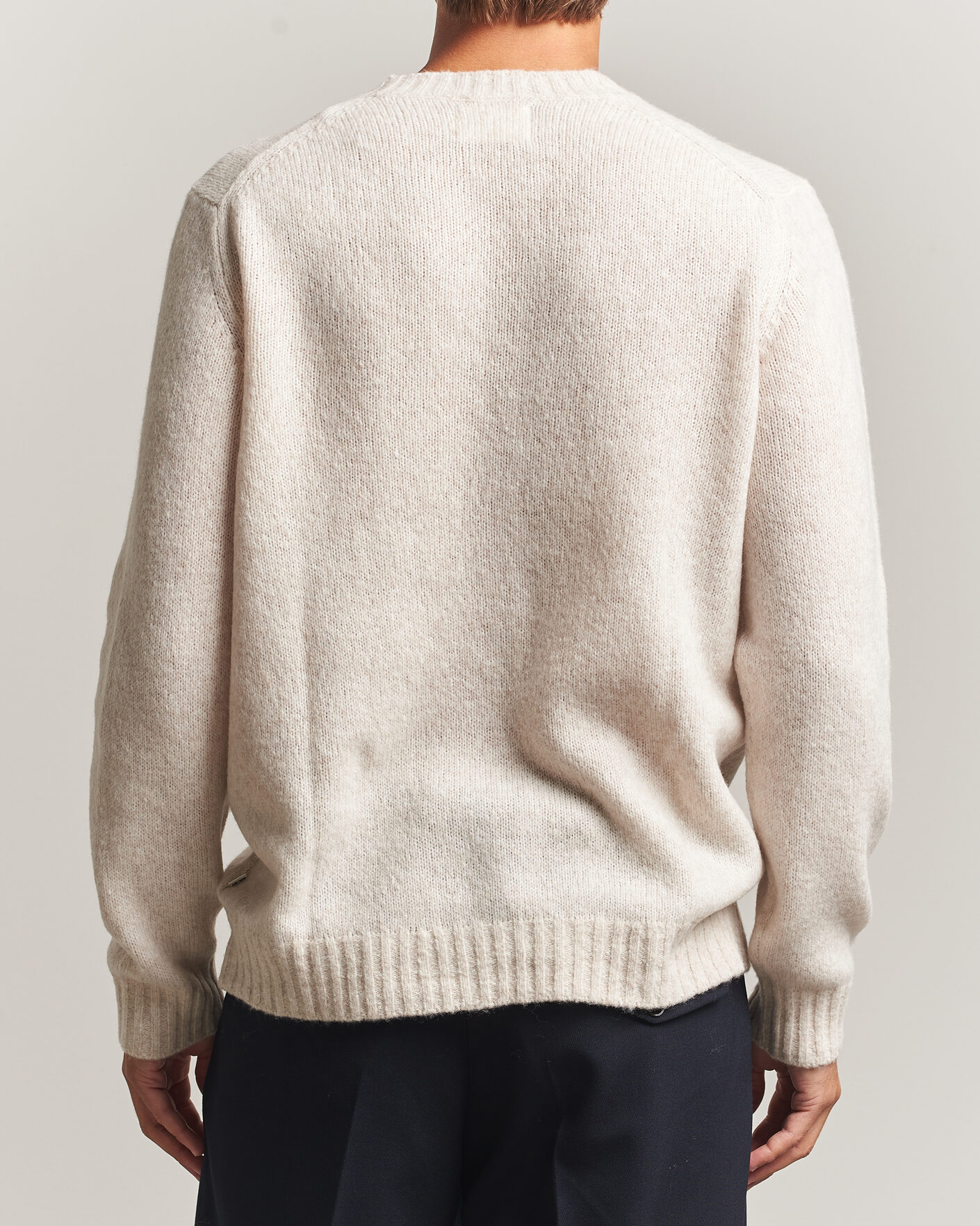 Hombres | Jerséis y prendas de punto | NN07 | Lee Wool Knitted Sweater Ivory
