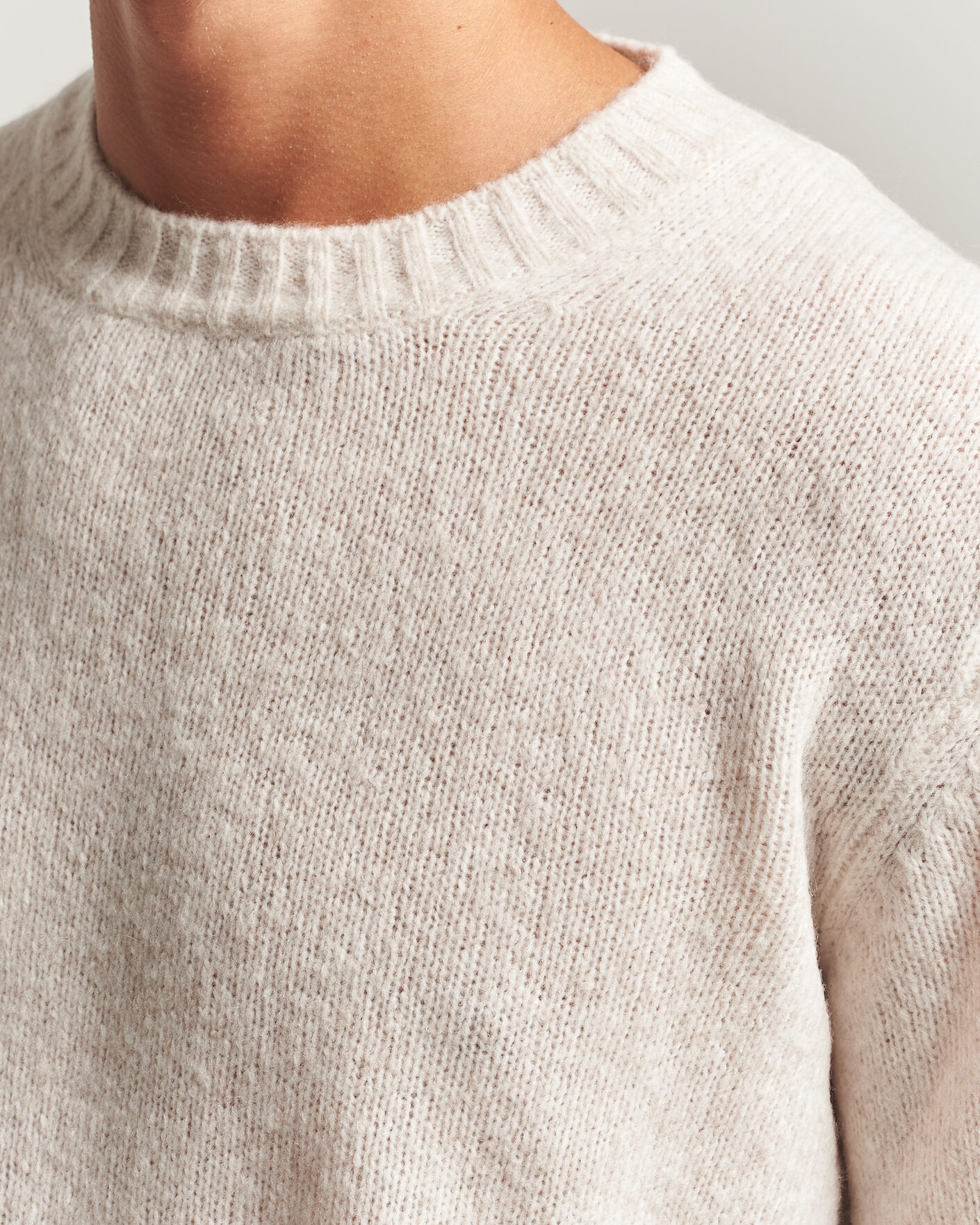 Hombres | Jerséis y prendas de punto | NN07 | Lee Wool Knitted Sweater Ivory