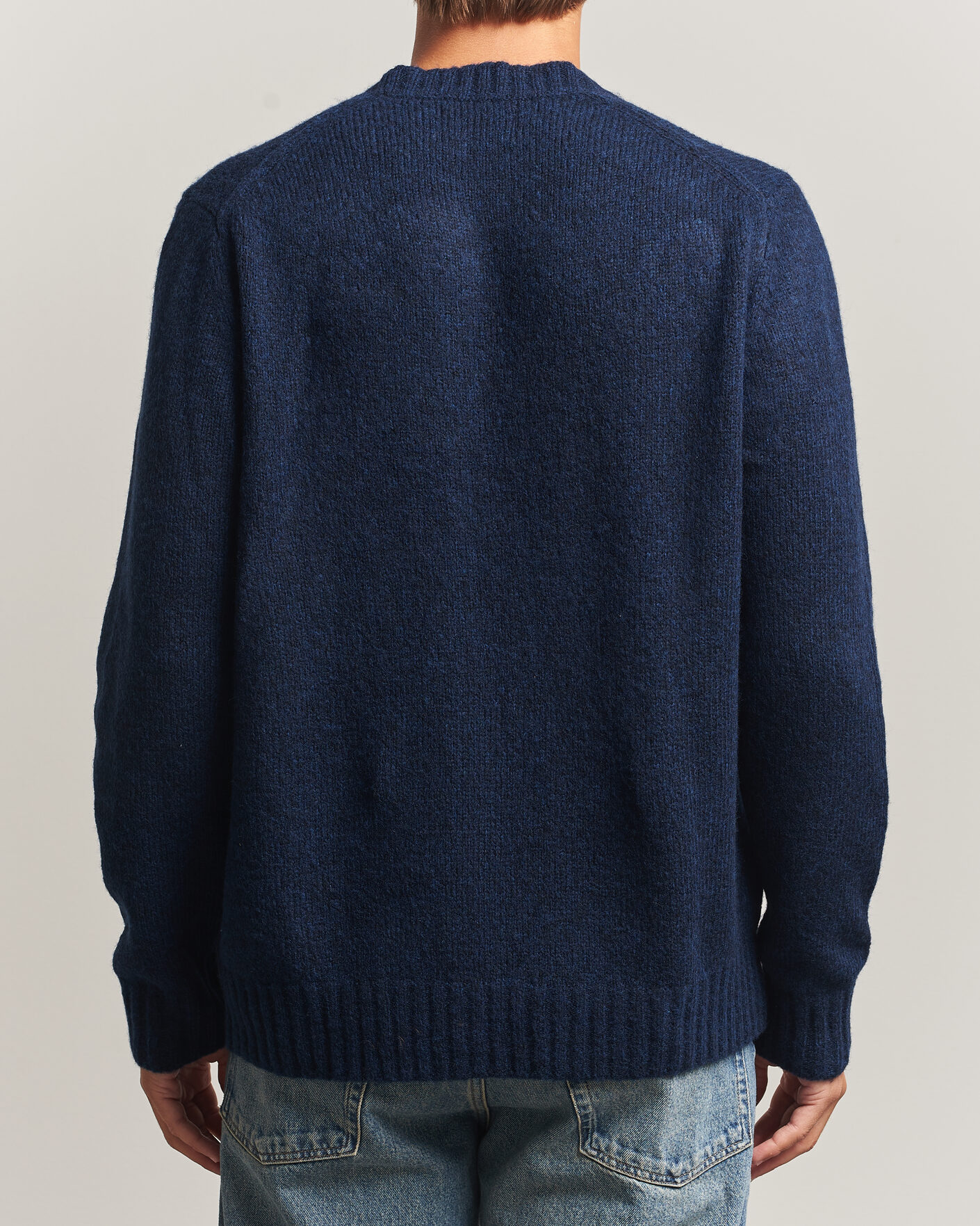Hombres | Jerséis y prendas de punto | NN07 | Lee Wool Knitted Sweater Navy Blue
