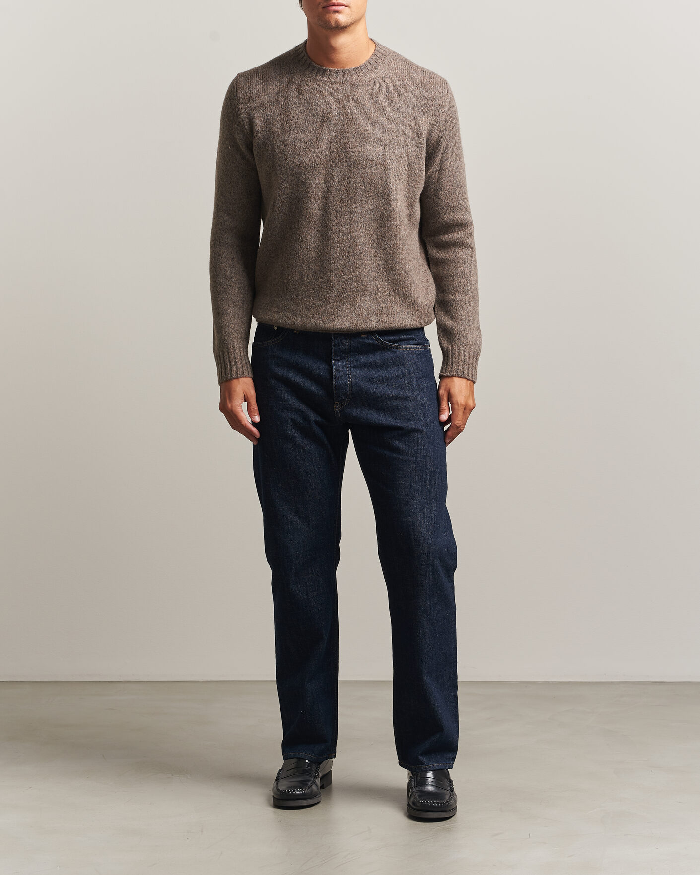 Hombres | Jerséis y prendas de punto | NN07 | Lee Wool Knitted Sweater Tarmac