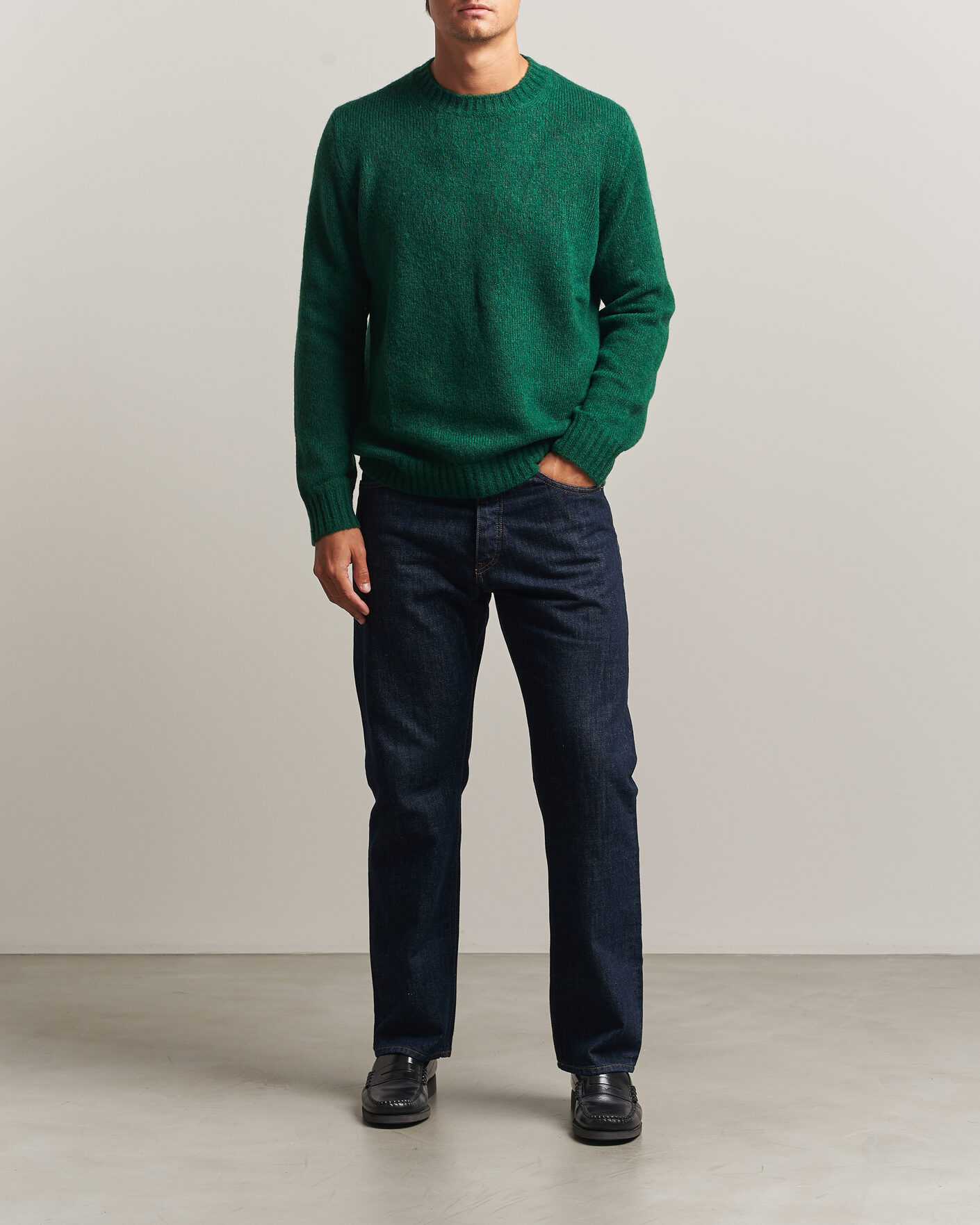Hombres | Jerséis y prendas de punto | NN07 | Lee Wool Knitted Sweater Eden Green