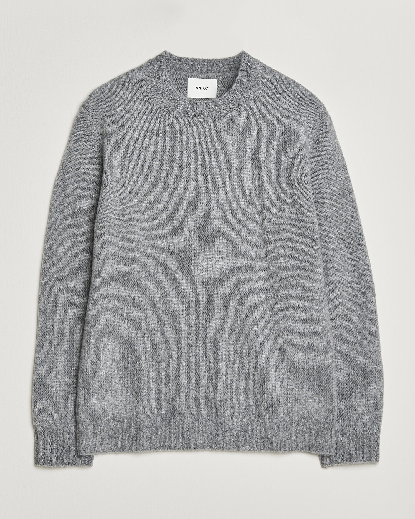 Hombres | Jerséis y prendas de punto | NN07 | Lee Wool Knitted Sweater Grey Melange
