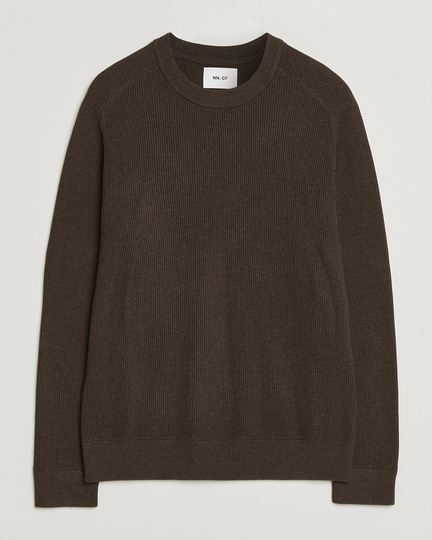 Hombres | Jerséis y prendas de punto | NN07 | Kevin Cotton Knitted Sweater Deep Truffle