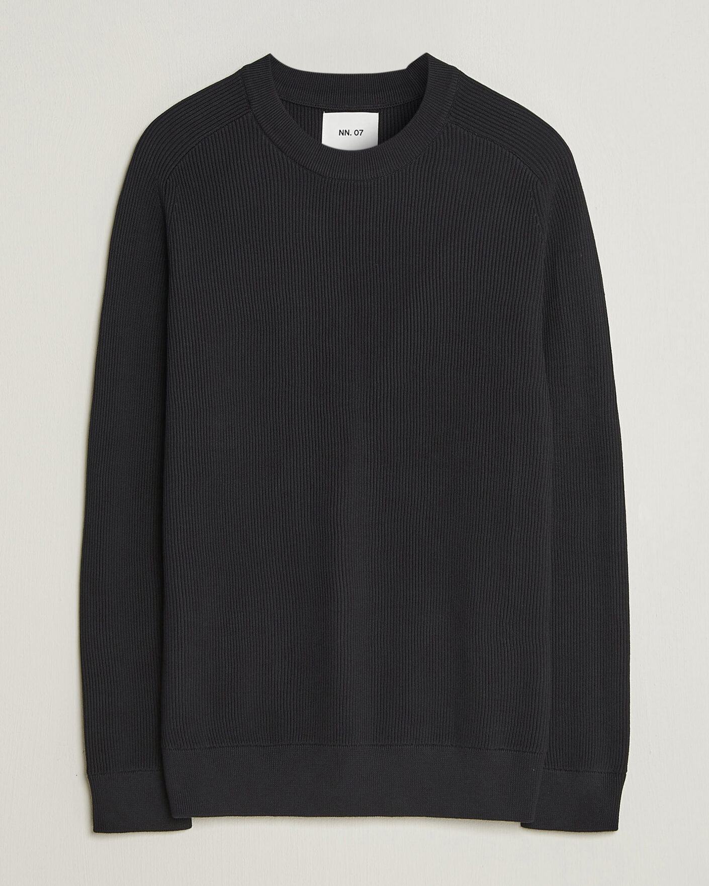 Hombres | Jerséis y prendas de punto | NN07 | Kevin Cotton Knitted Sweater Black