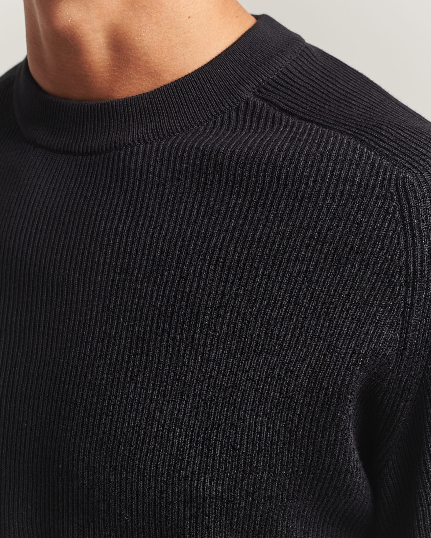 Hombres | Jerséis y prendas de punto | NN07 | Kevin Cotton Knitted Sweater Black