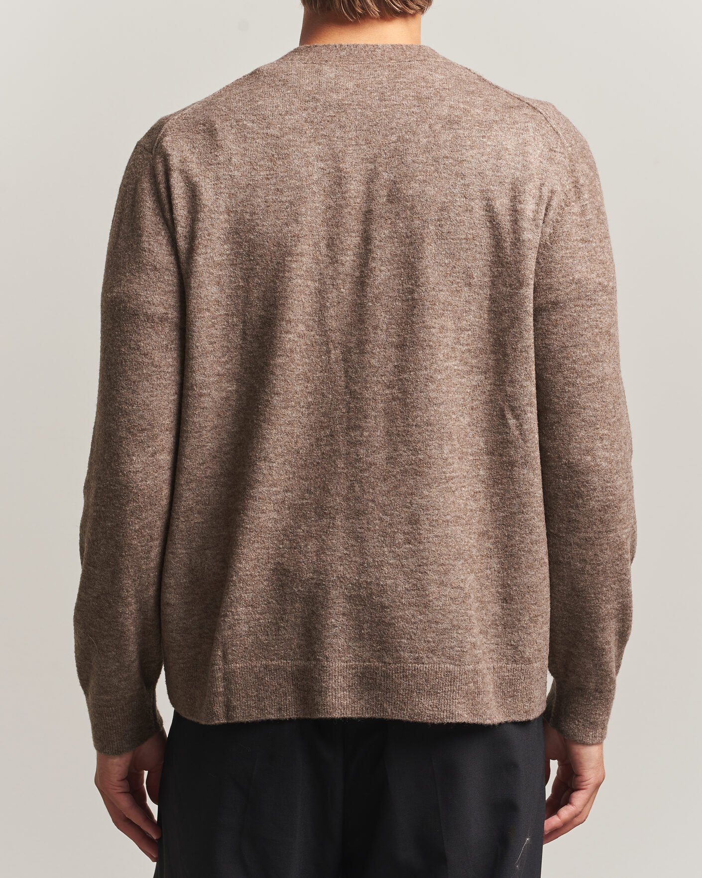 Hombres | Jerséis y prendas de punto | NN07 | Gavin Brushed Wool Knitted Cardigan Desert Clay
