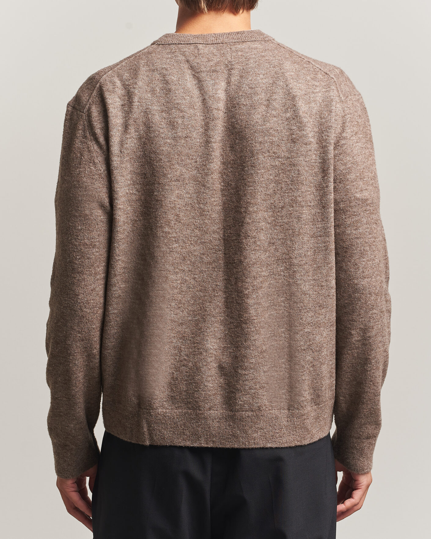 Hombres | Jerséis y prendas de punto | NN07 | Gavin Brushed Wool Knitted Sweater Desert Clay