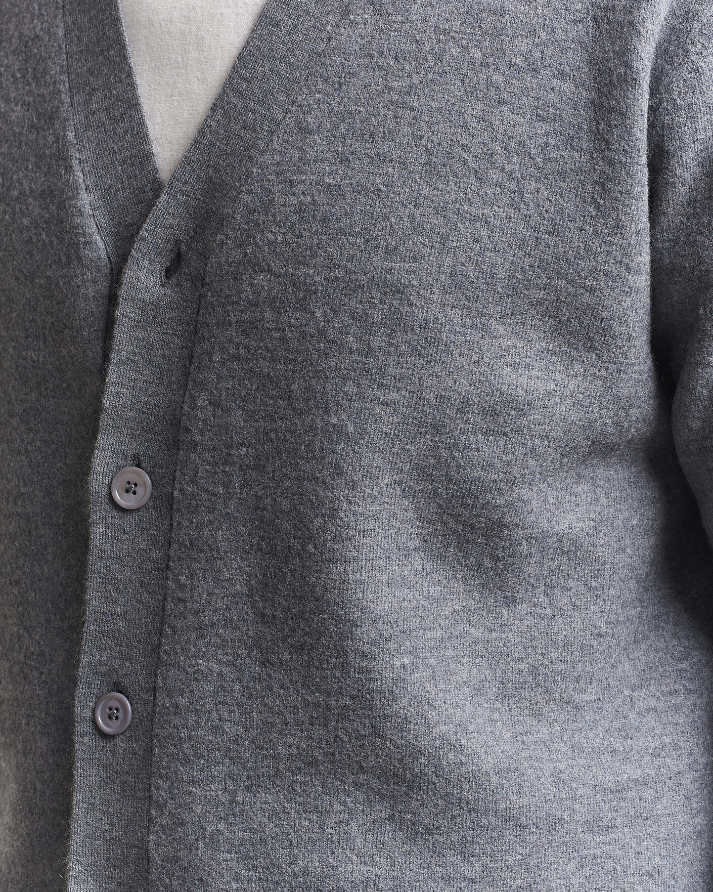 Hombres | Jerséis y prendas de punto | NN07 | Jasper Wool Knitted Cardigan Grey Melange