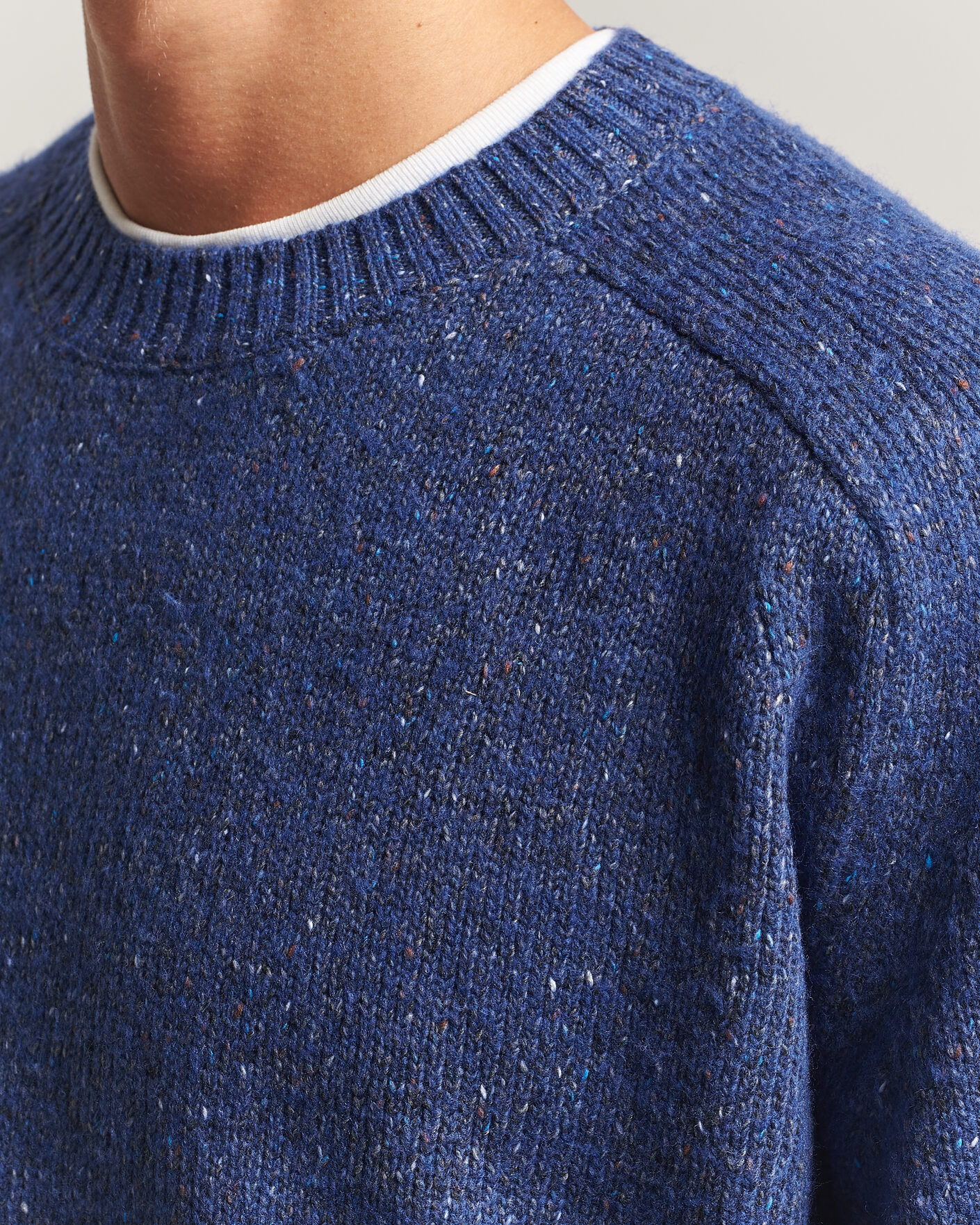 Hombres | Jerséis y prendas de punto | NN07 | Jim Neps Wool Knitted Sweater Blue Ignition