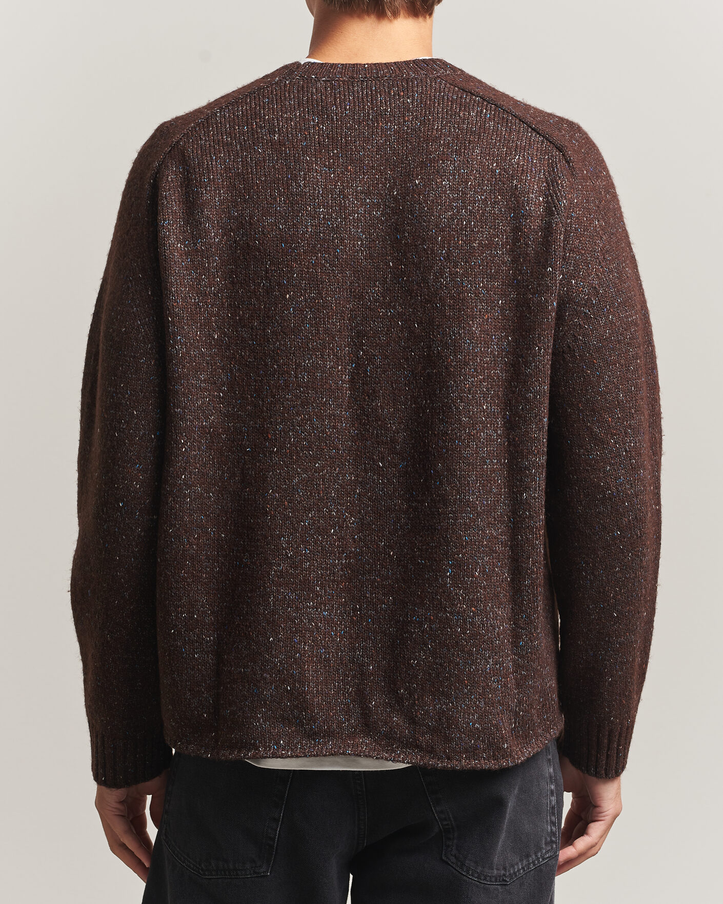 Hombres | Jerséis y prendas de punto | NN07 | Jim Neps Wool Knitted Sweater Deep Truffle