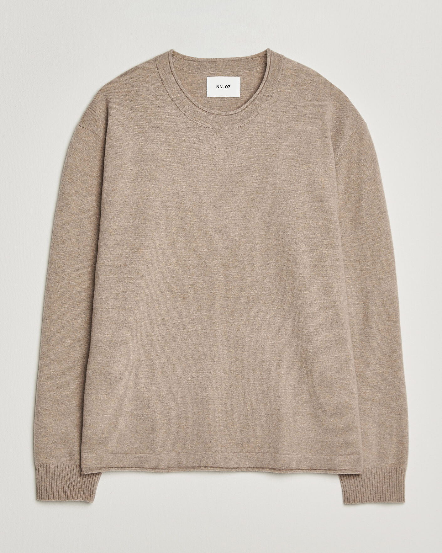 Hombres | Jerséis y prendas de punto | NN07 | Sammy Wool Knitted Sweater Clay Melange