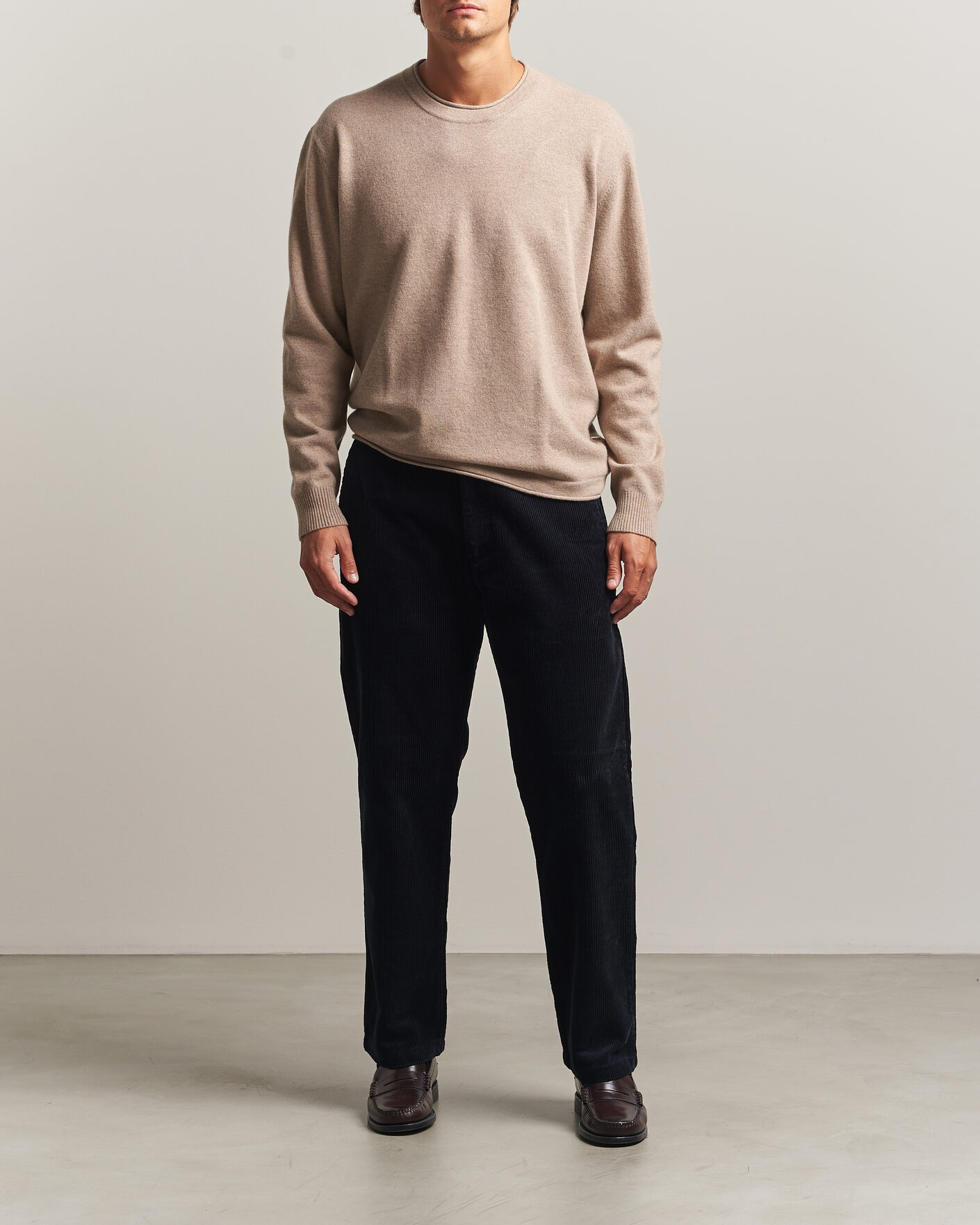 Hombres | Jerséis y prendas de punto | NN07 | Sammy Wool Knitted Sweater Clay Melange
