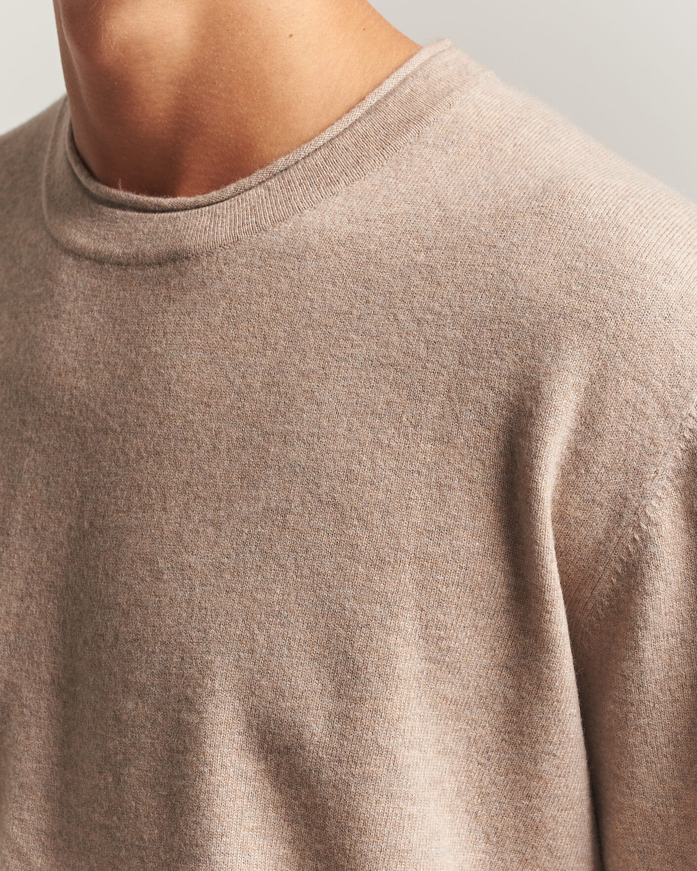 Hombres | Jerséis y prendas de punto | NN07 | Sammy Wool Knitted Sweater Clay Melange