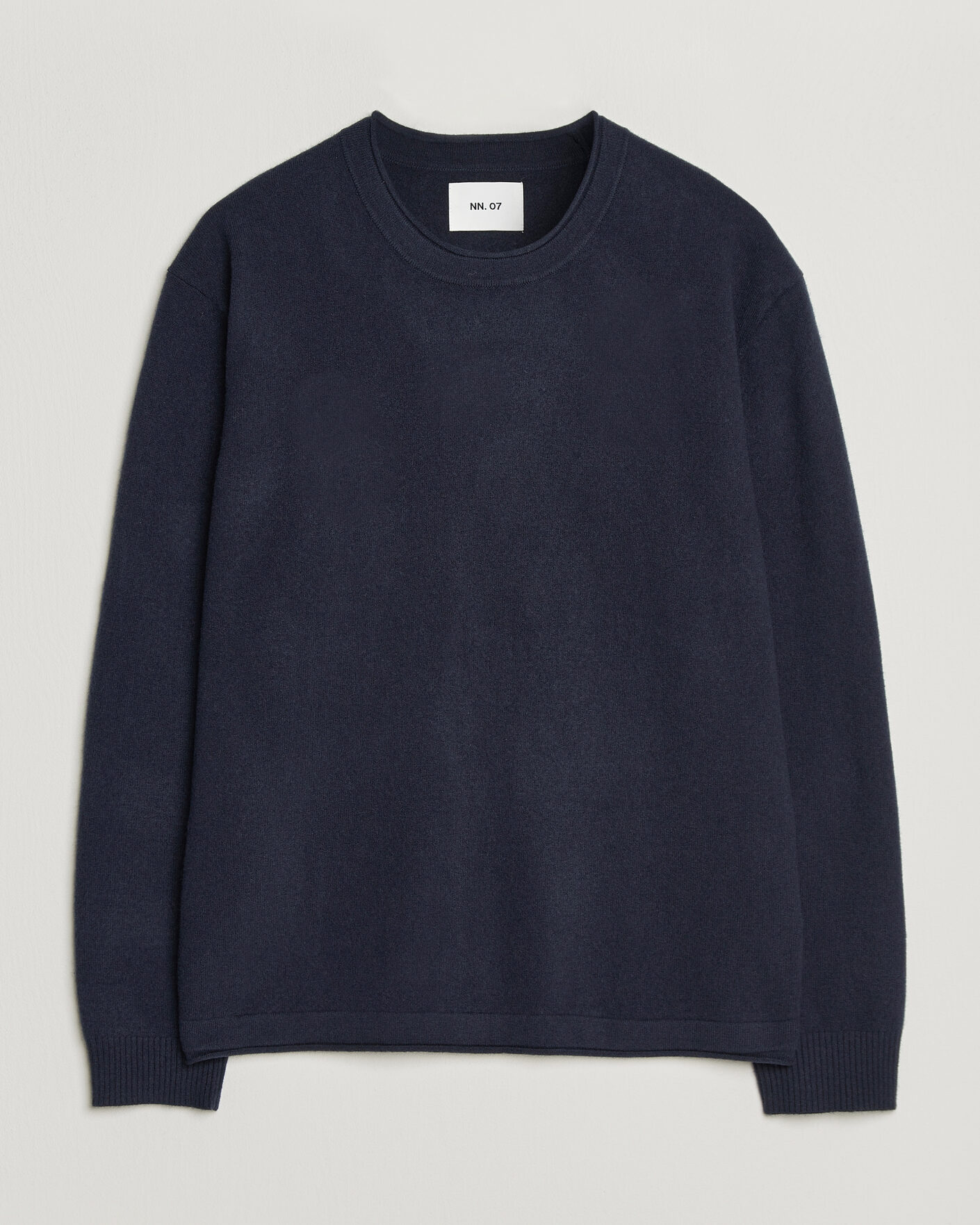 Hombres | Jerséis y prendas de punto | NN07 | Sammy Wool Knitted Sweater Navy Melange