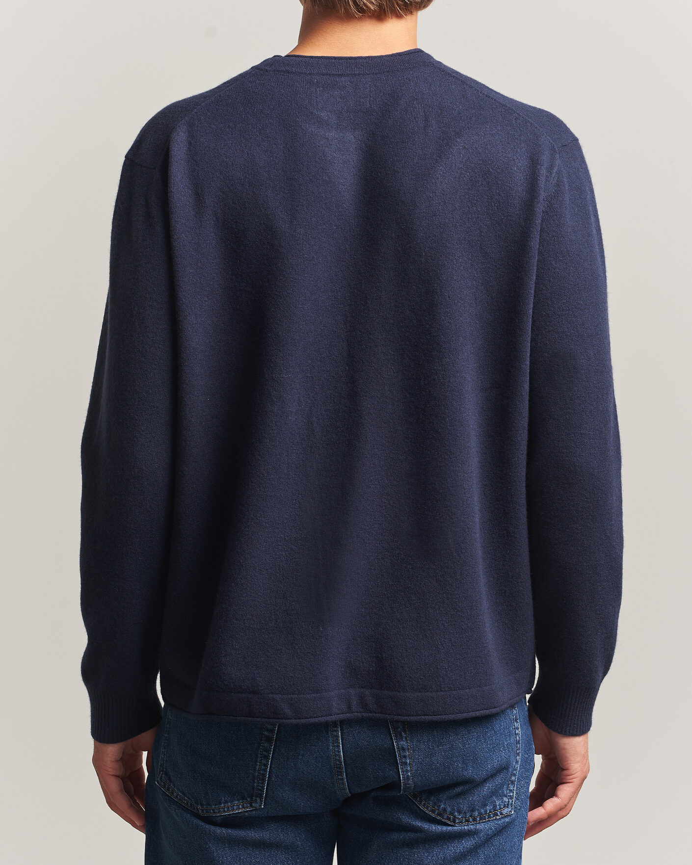 Hombres | Jerséis y prendas de punto | NN07 | Sammy Wool Knitted Sweater Navy Melange