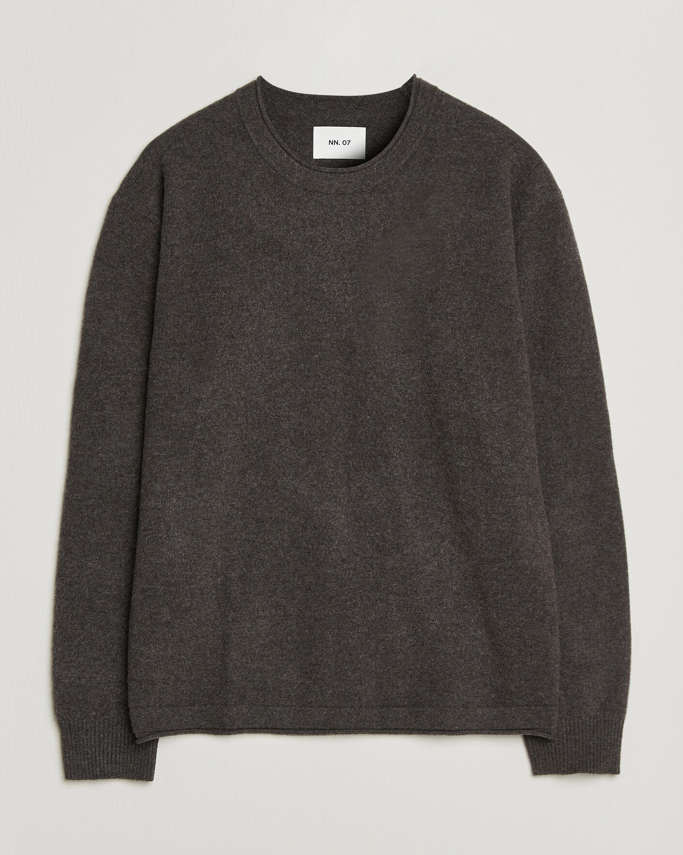 Hombres | Jerséis y prendas de punto | NN07 | Sammy Wool Knitted Sweater Earth Melange