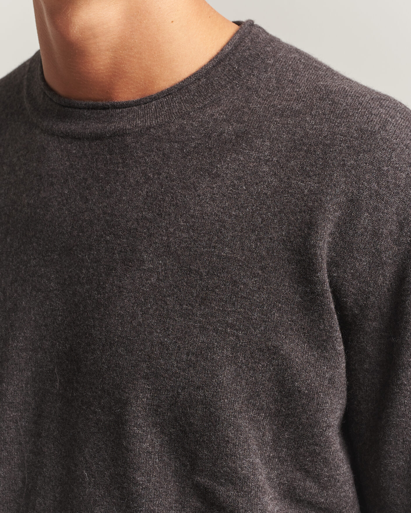 Hombres | Jerséis y prendas de punto | NN07 | Sammy Wool Knitted Sweater Earth Melange