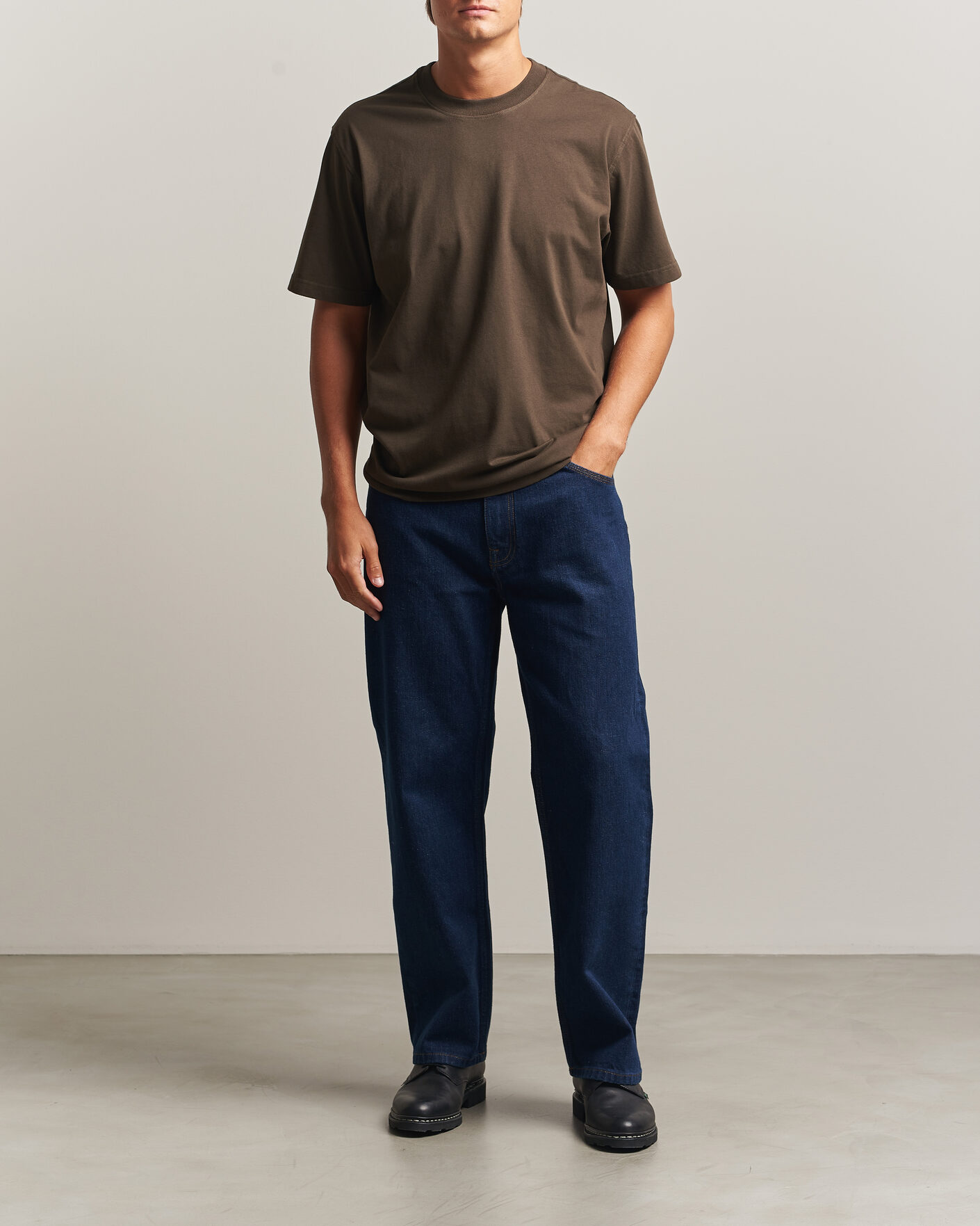 Hombres | Camisetas | NN07 | Adam Crew Neck T-Shirt Earthwood