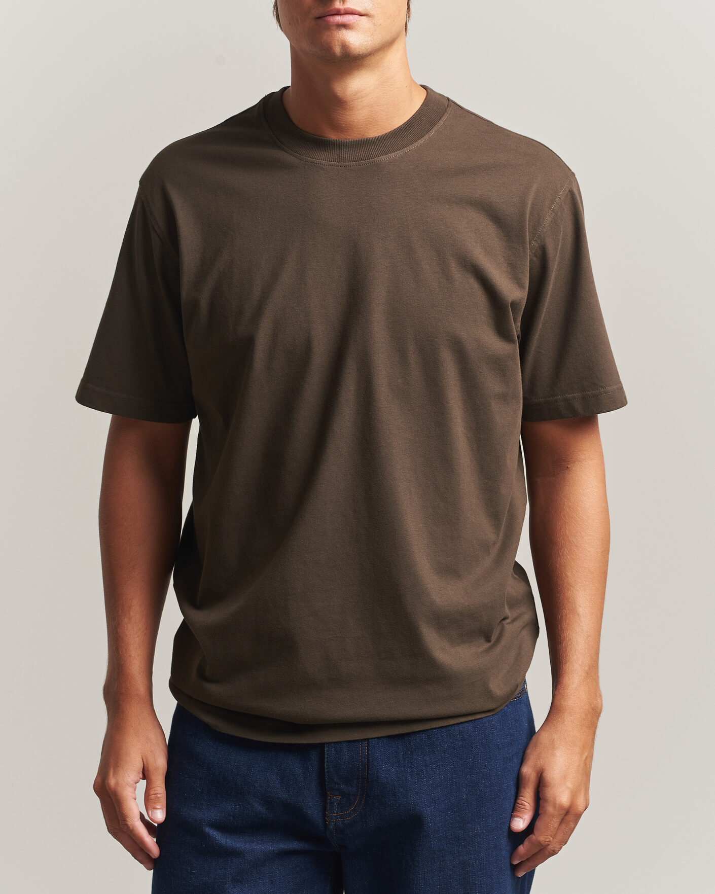 Hombres | Camisetas | NN07 | Adam Crew Neck T-Shirt Earthwood