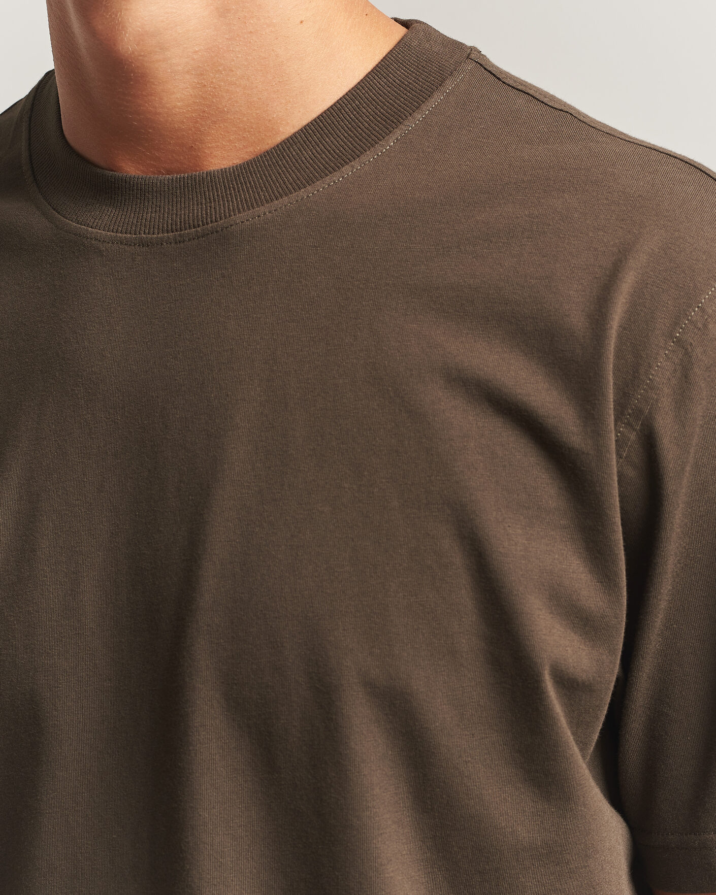 Hombres | Camisetas | NN07 | Adam Crew Neck T-Shirt Earthwood