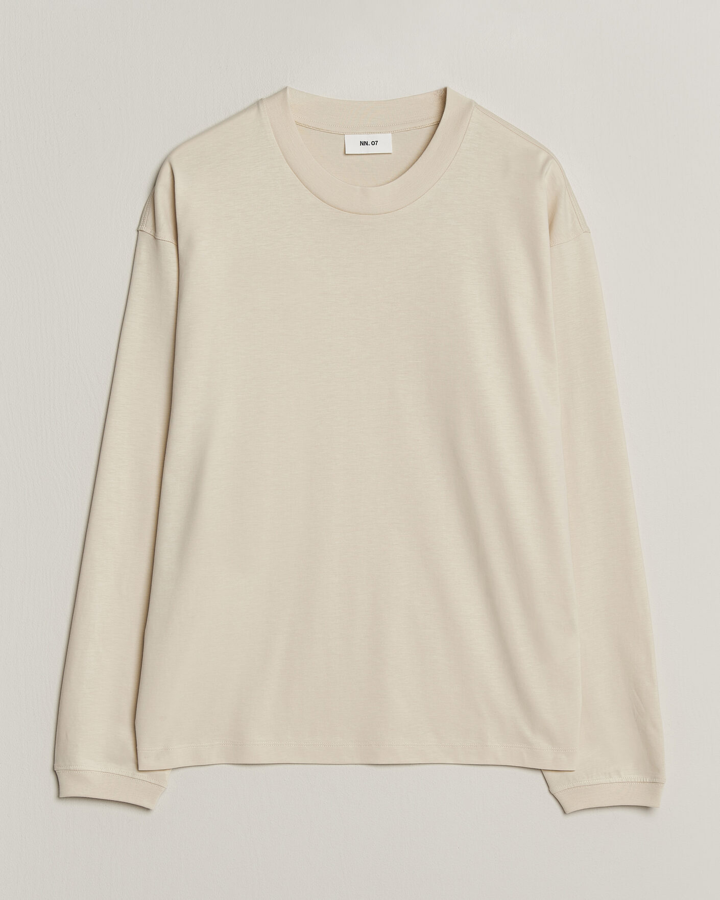 Hombres | Camisetas | NN07 | Lionel Suvin Cotton Long Sleeve T-Shirt Ivory