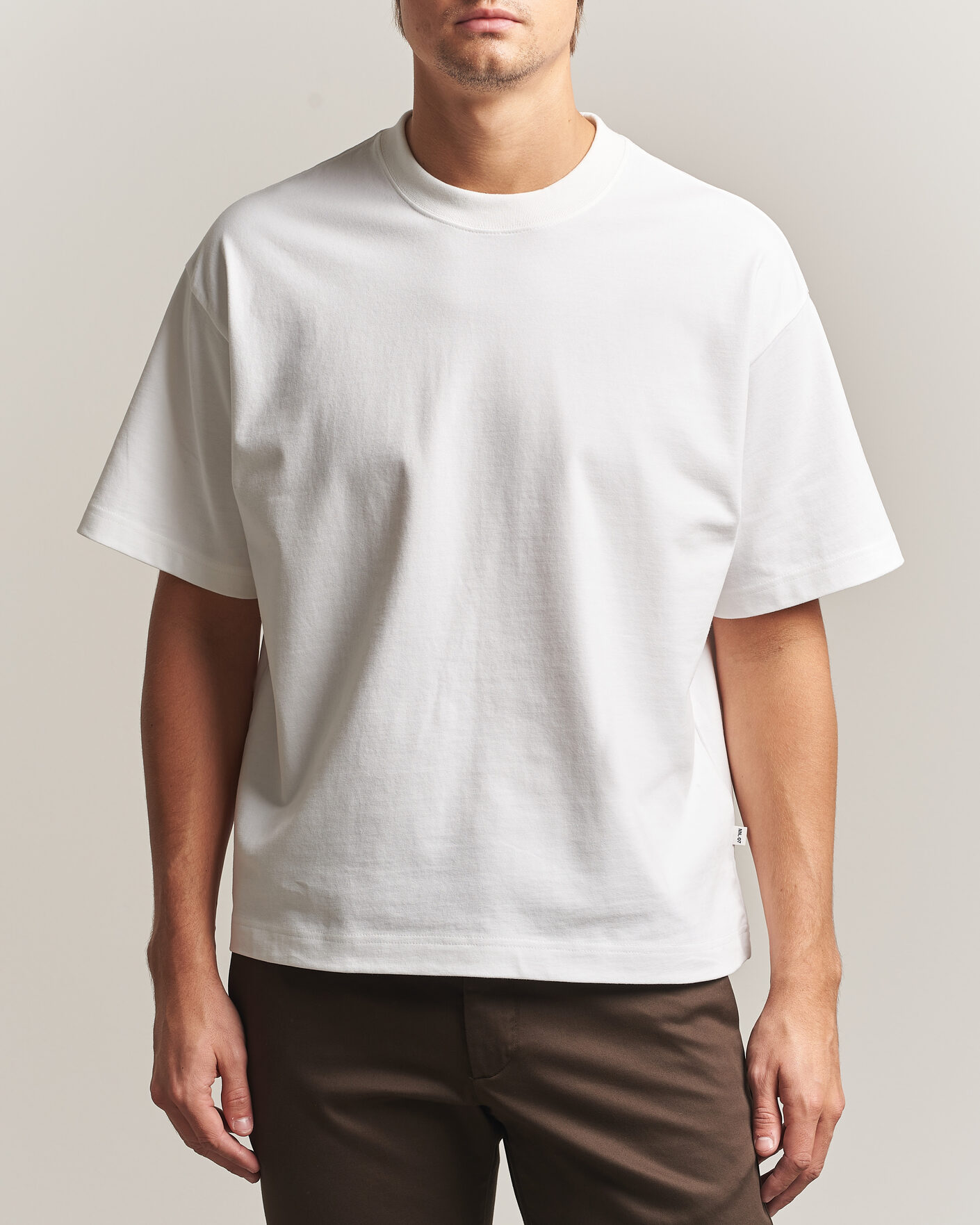 Hombres | Camisetas | NN07 | David Heavy Crew Neck T-Shirt White