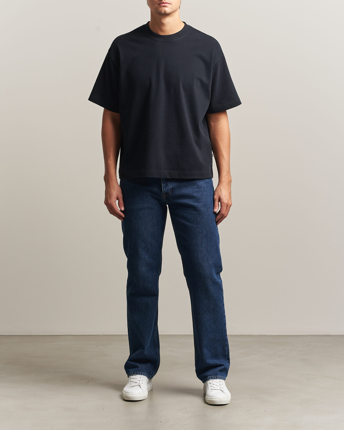 Hombres | Camisetas | NN07 | David Heavy Crew Neck T-Shirt Black