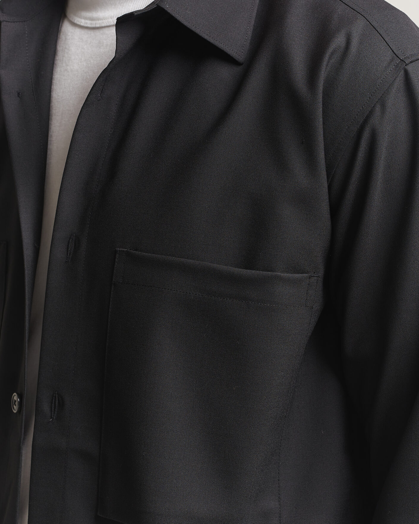 Hombres | Camisas | NN07 | Freddy Wool Overshirt Black