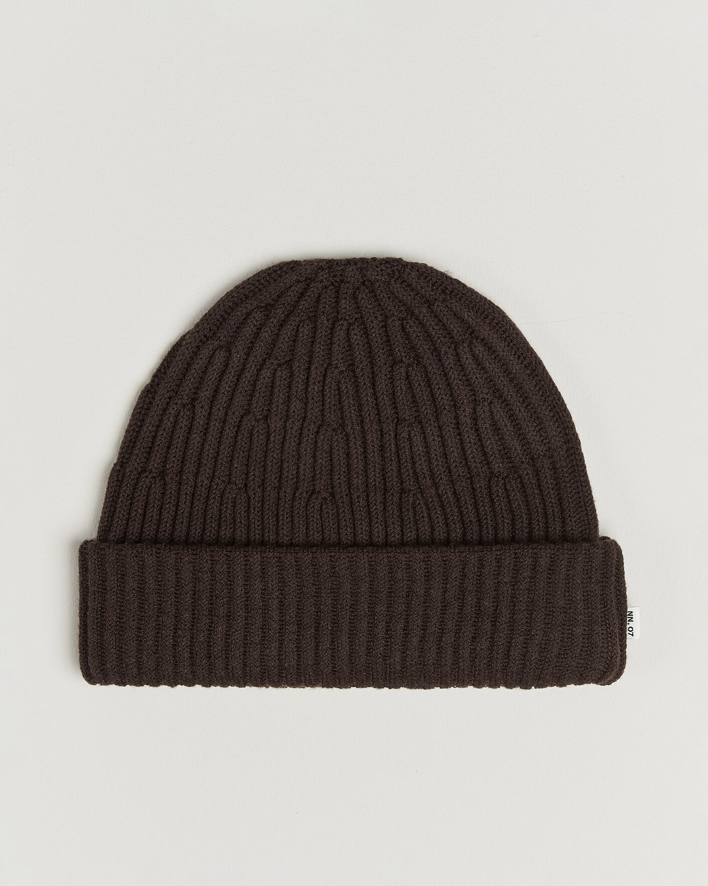 Hombres | Gorros | NN07 | Wool Rib Hat Deep Truffle