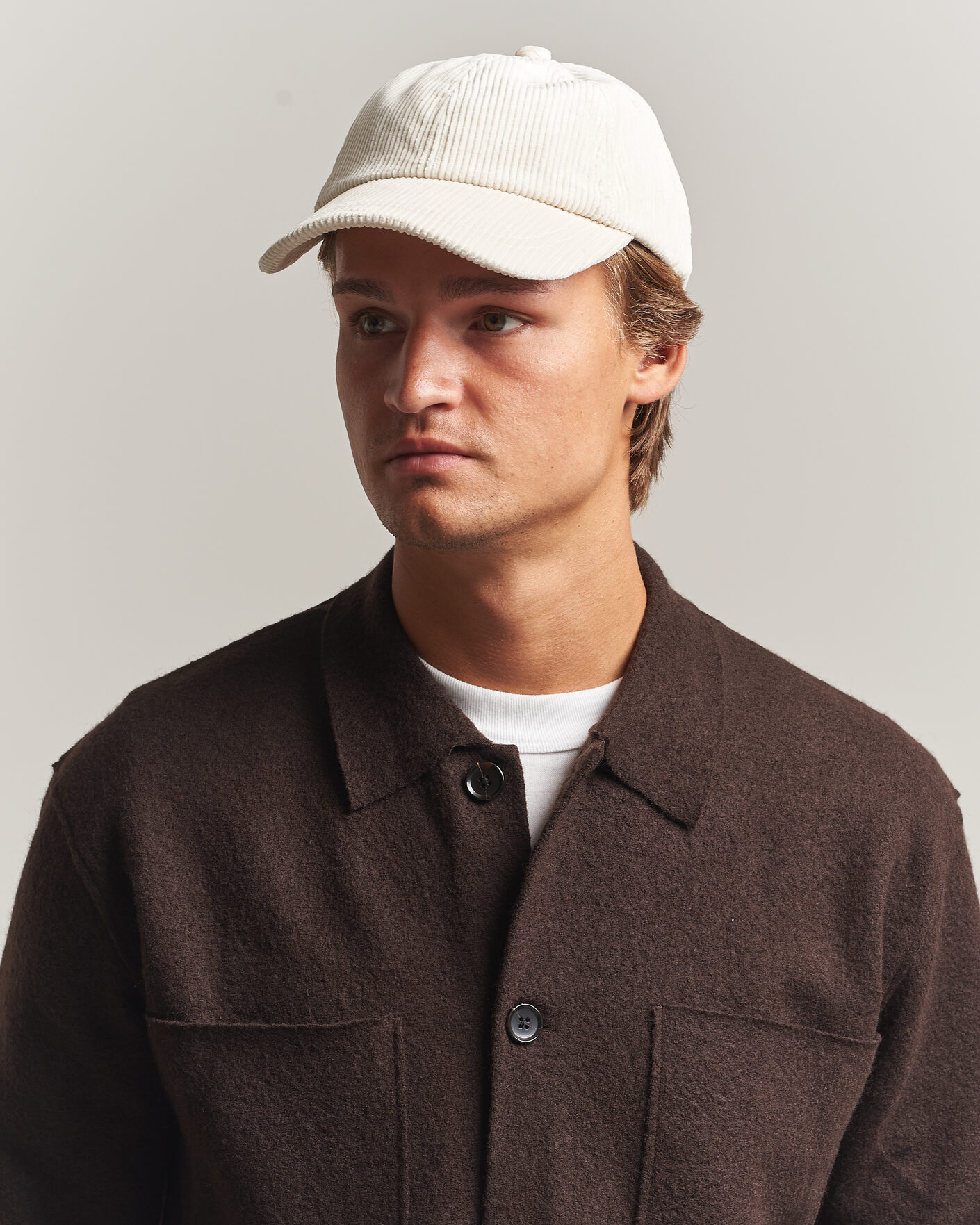 Hombres | Sombreros y gorras | NN07 | Corduroy Dad Cap Ivory