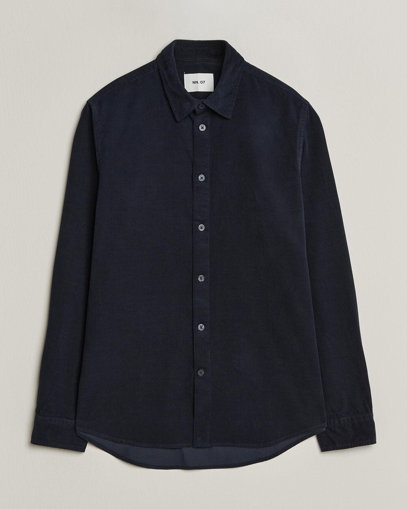 Hombres | Camisas | NN07 | Asher Baby Cord Shirt Navy Blue