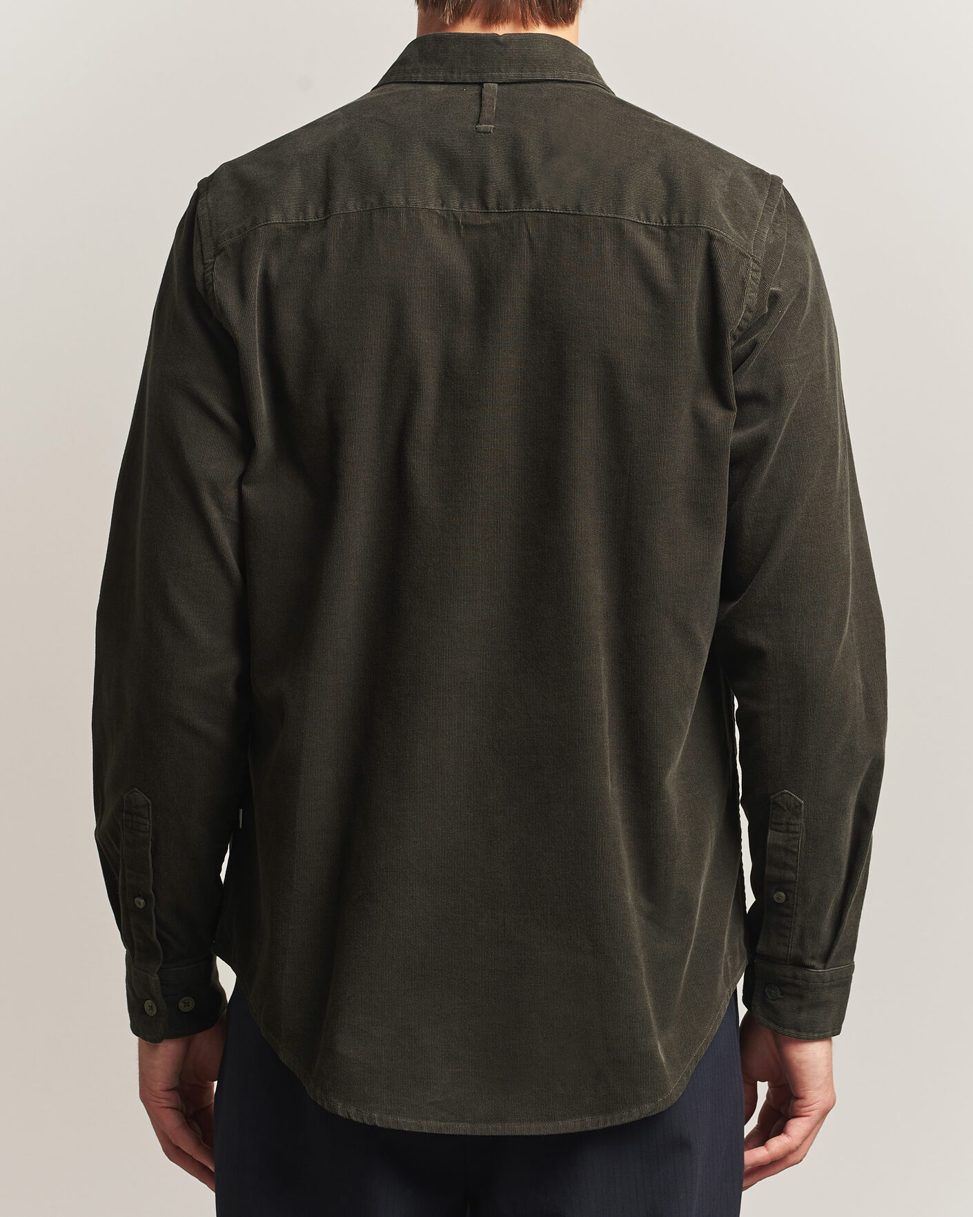 Hombres | Camisas | NN07 | Asher Baby Cord Shirt Capers Green