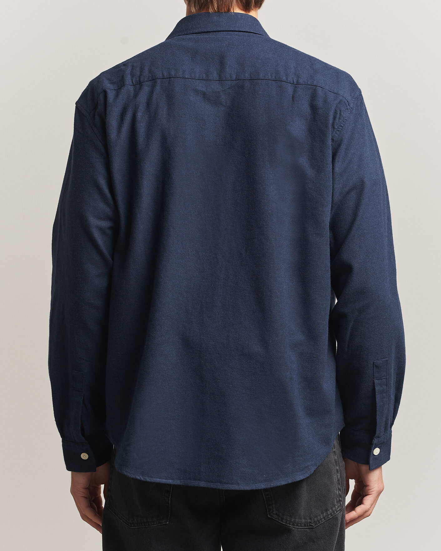 Hombres | Camisas | NN07 | Dino Brushed Flannel Shirt Navy Blue