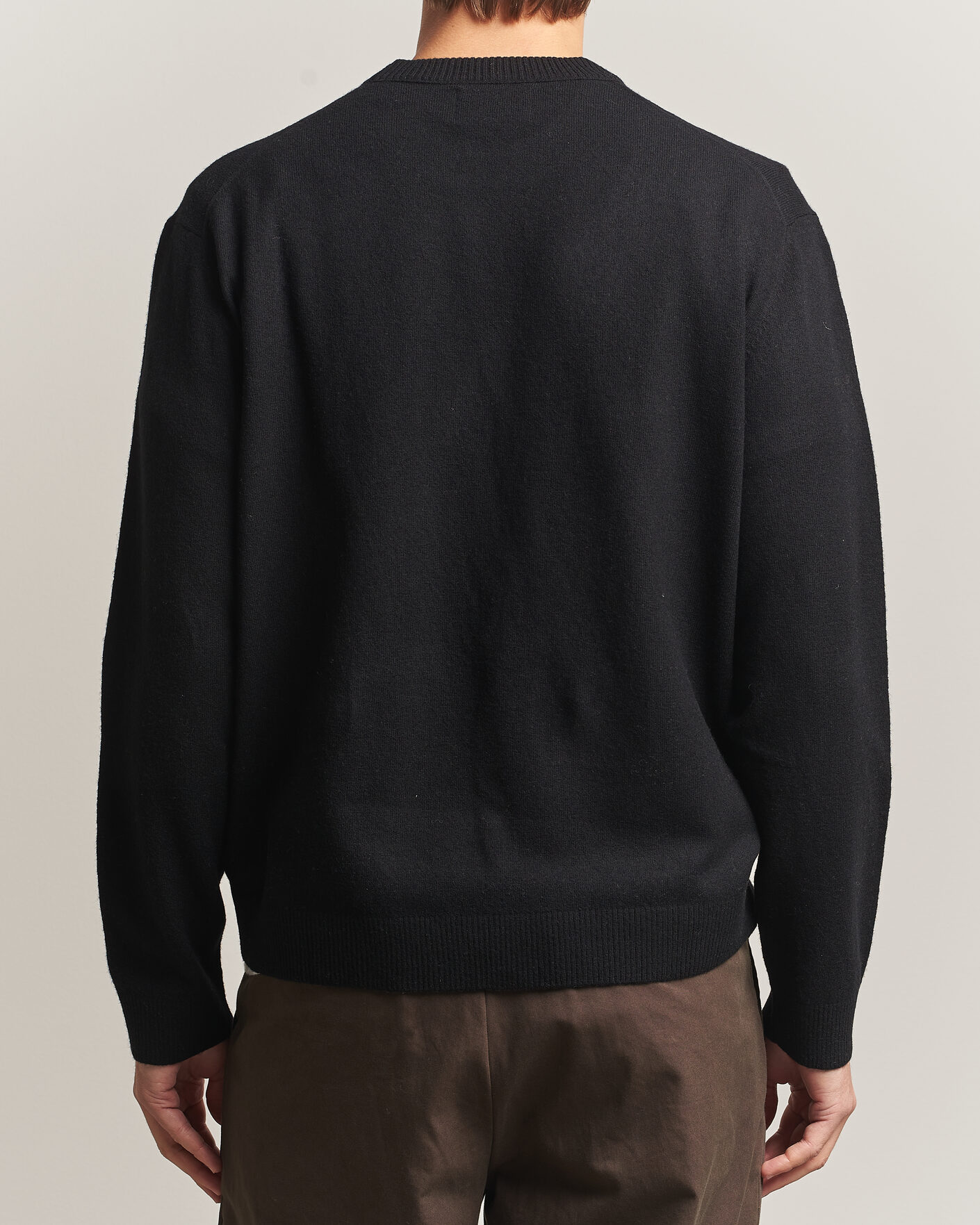 Hombres | Jerséis y prendas de punto | NN07 | Raz Lambswool Knitted Sweater Black