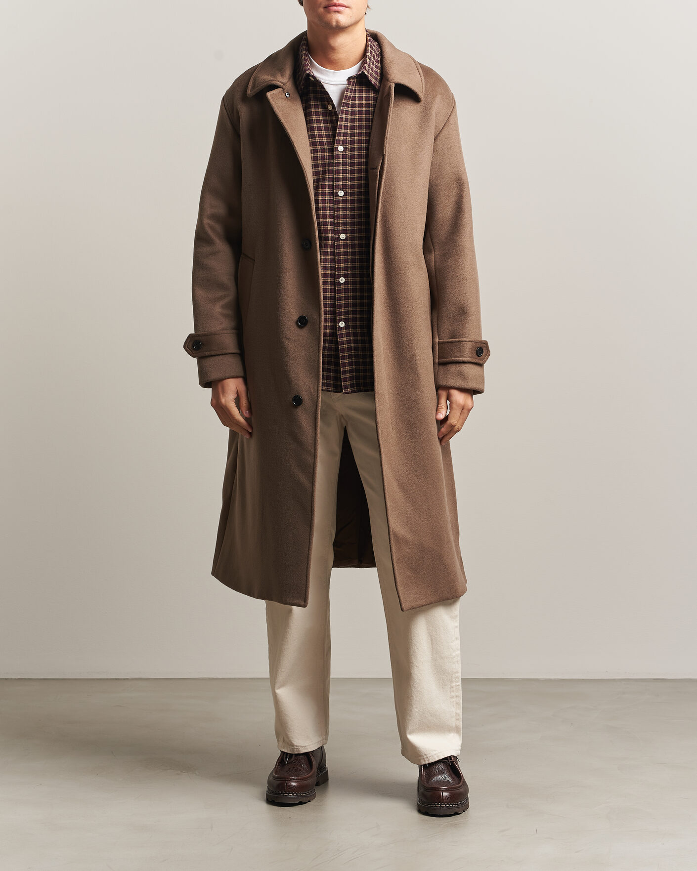 Hombres | Abrigos y chaquetas | NN07 | Gibson Wool/Cashmere Coat Desert Clay