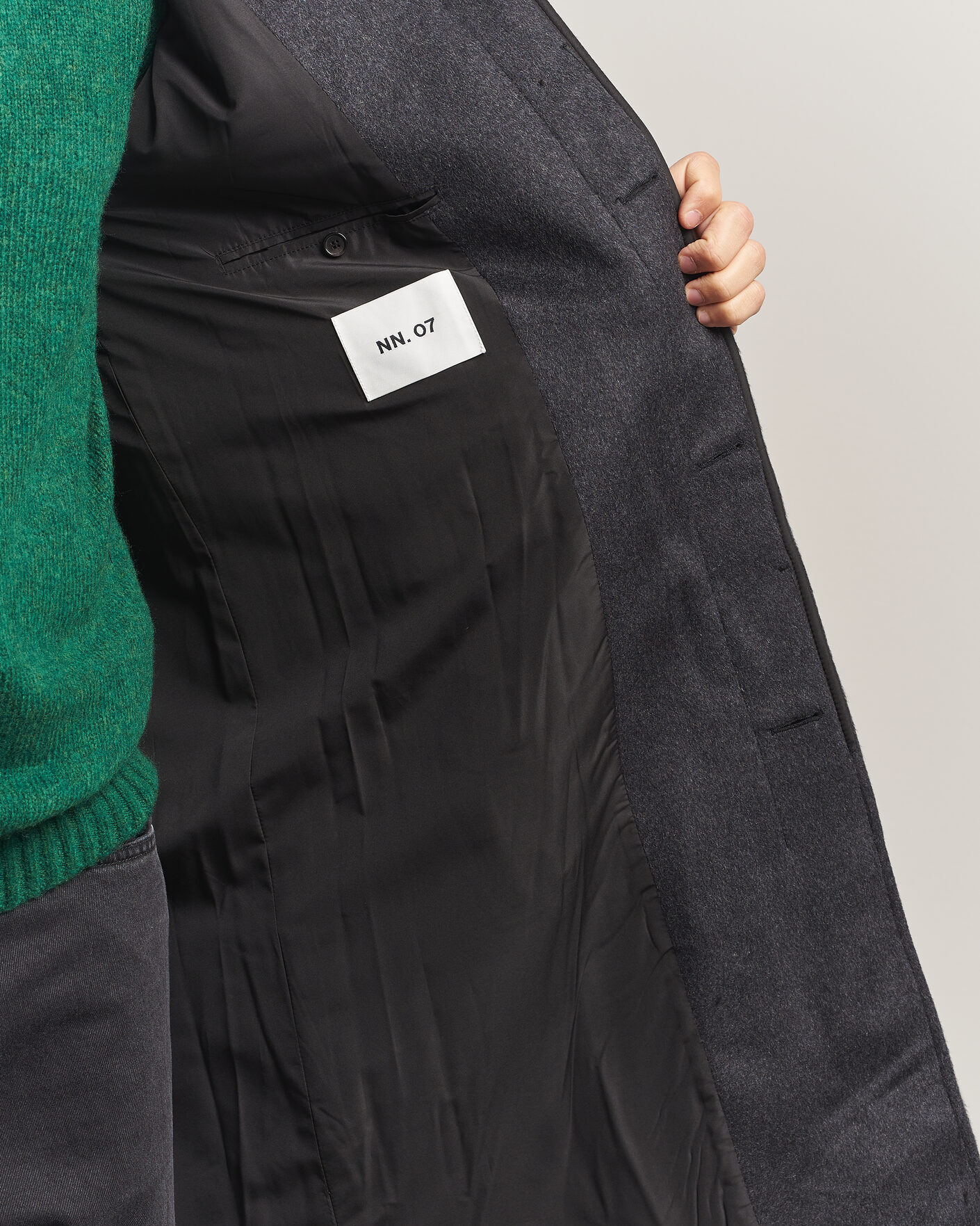 Hombres | Abrigos y chaquetas | NN07 | Gibson Wool/Cashmere Coat Dark Grey