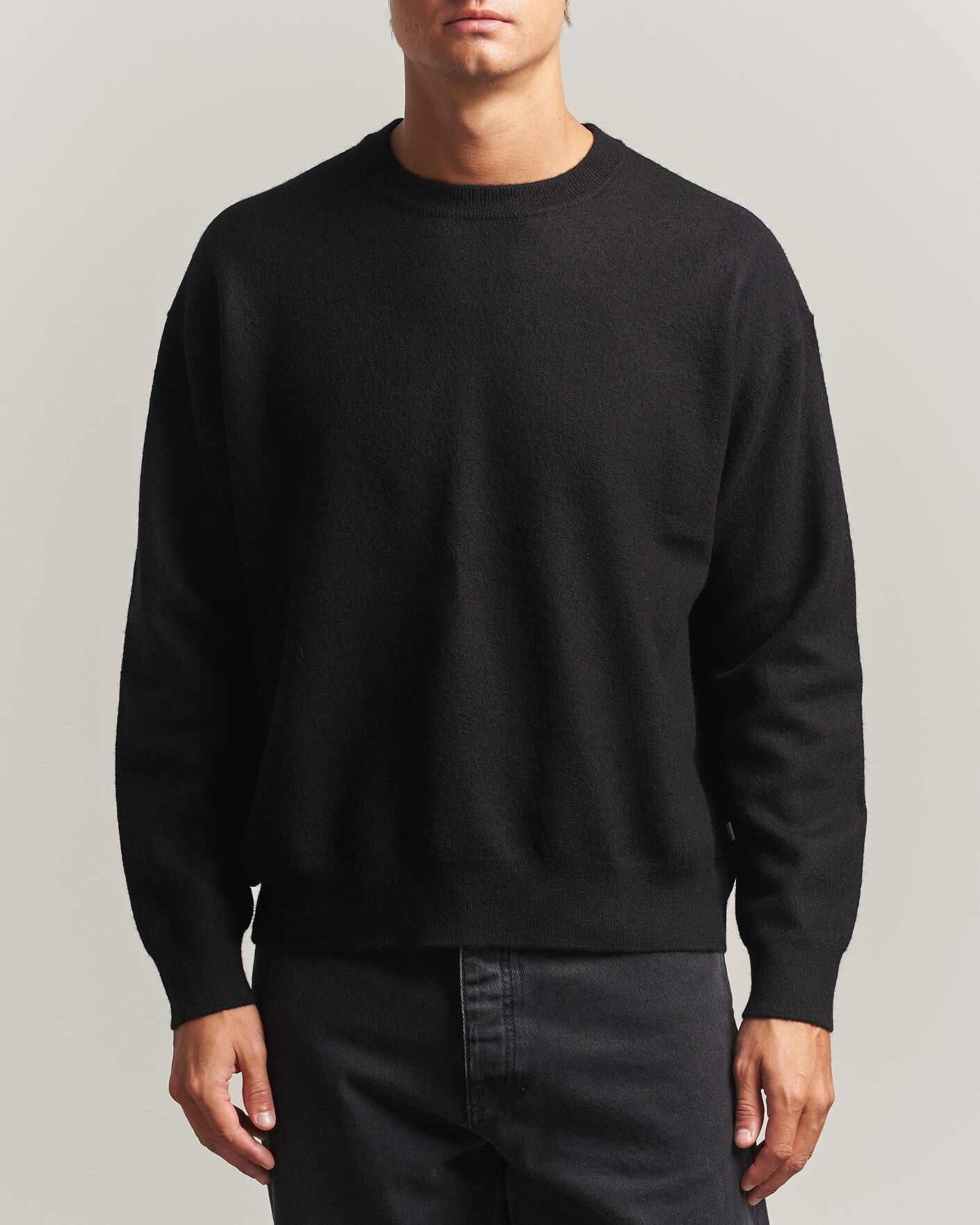 Hombres | Jerséis y prendas de punto | NN07 | Jasper Soft Boiled Wool Sweater Black