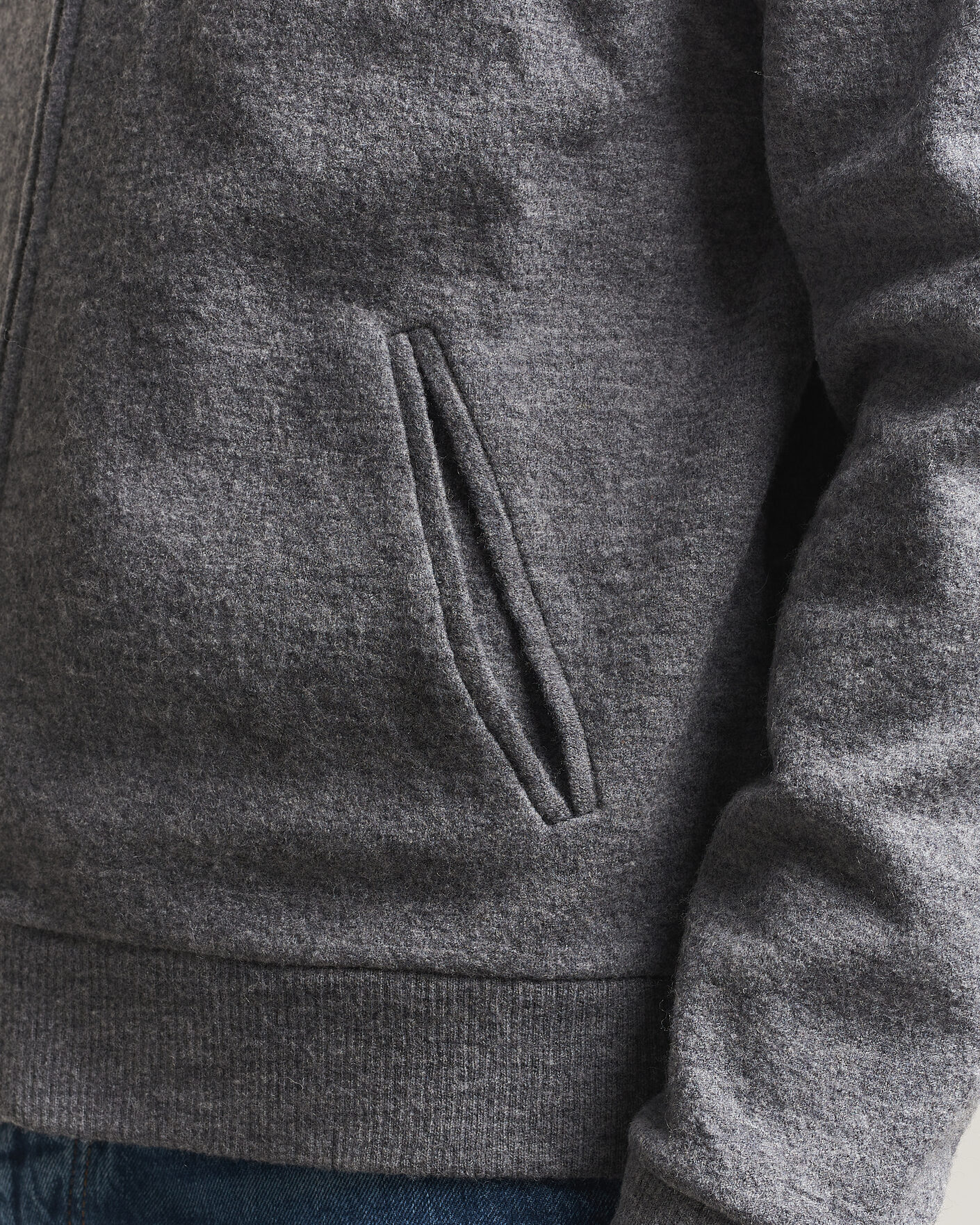 Hombres | Jerséis y prendas de punto | NN07 | Soft Boiled Wool Full Zip Dark Grey Melange