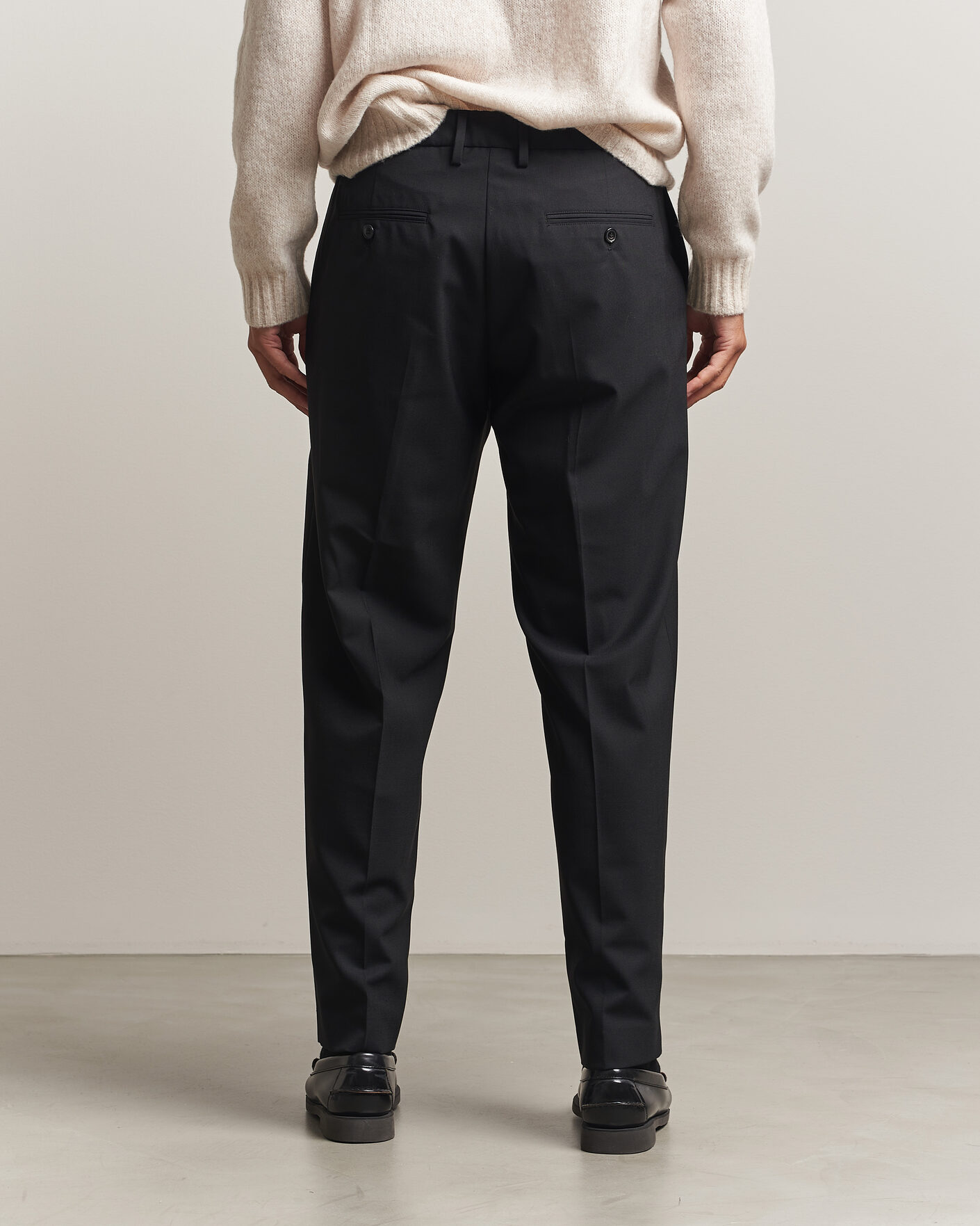 Hombres | Pantalones | NN07 | Brendan Wool Drawstring Trousers Black
