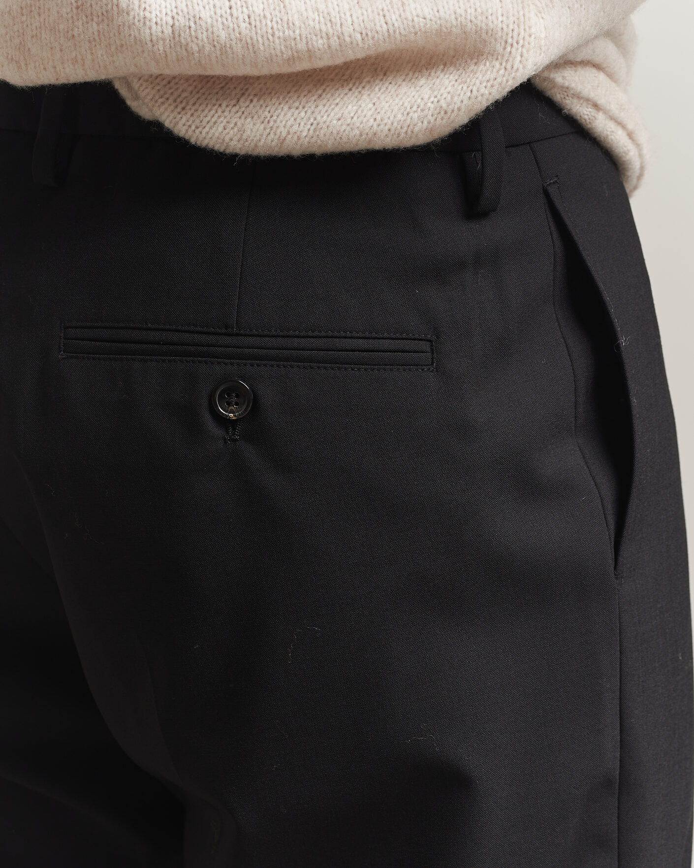 Hombres | Pantalones | NN07 | Brendan Wool Drawstring Trousers Black
