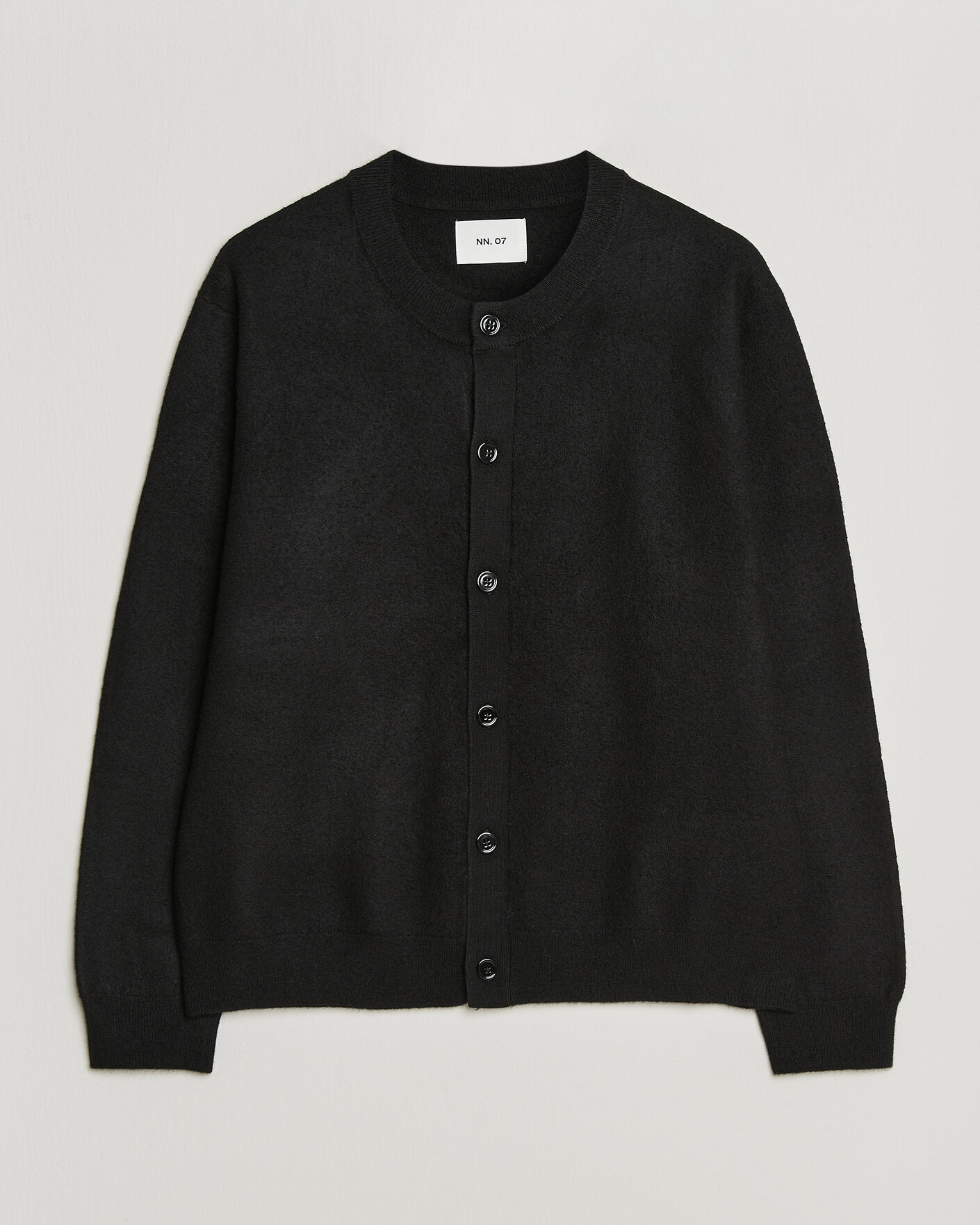 Hombres | Jerséis y prendas de punto | NN07 | Jasper Soft Boiled Wool Cardigan Black