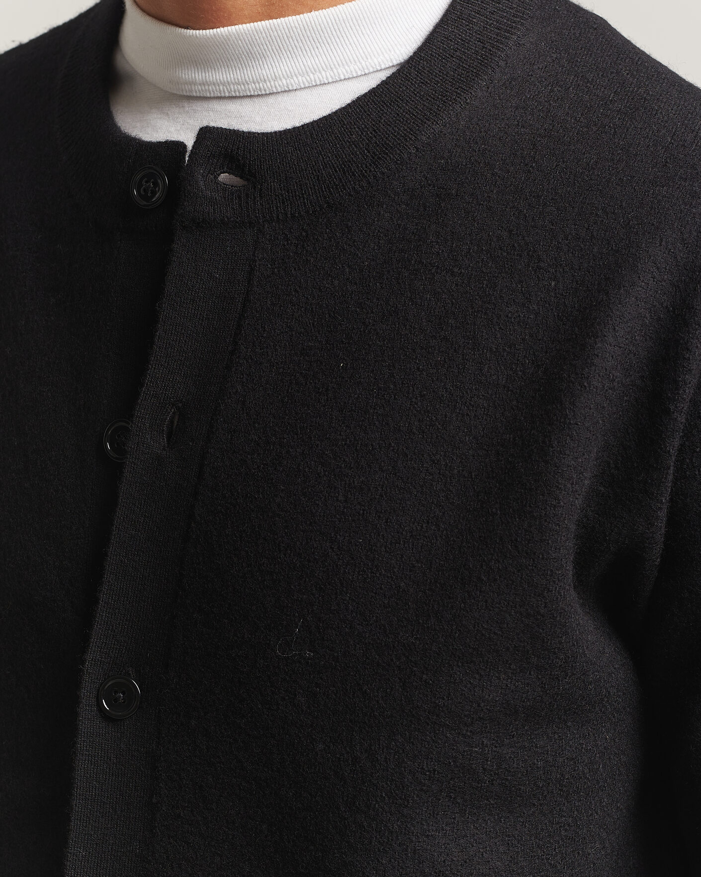 Hombres | Jerséis y prendas de punto | NN07 | Jasper Soft Boiled Wool Cardigan Black