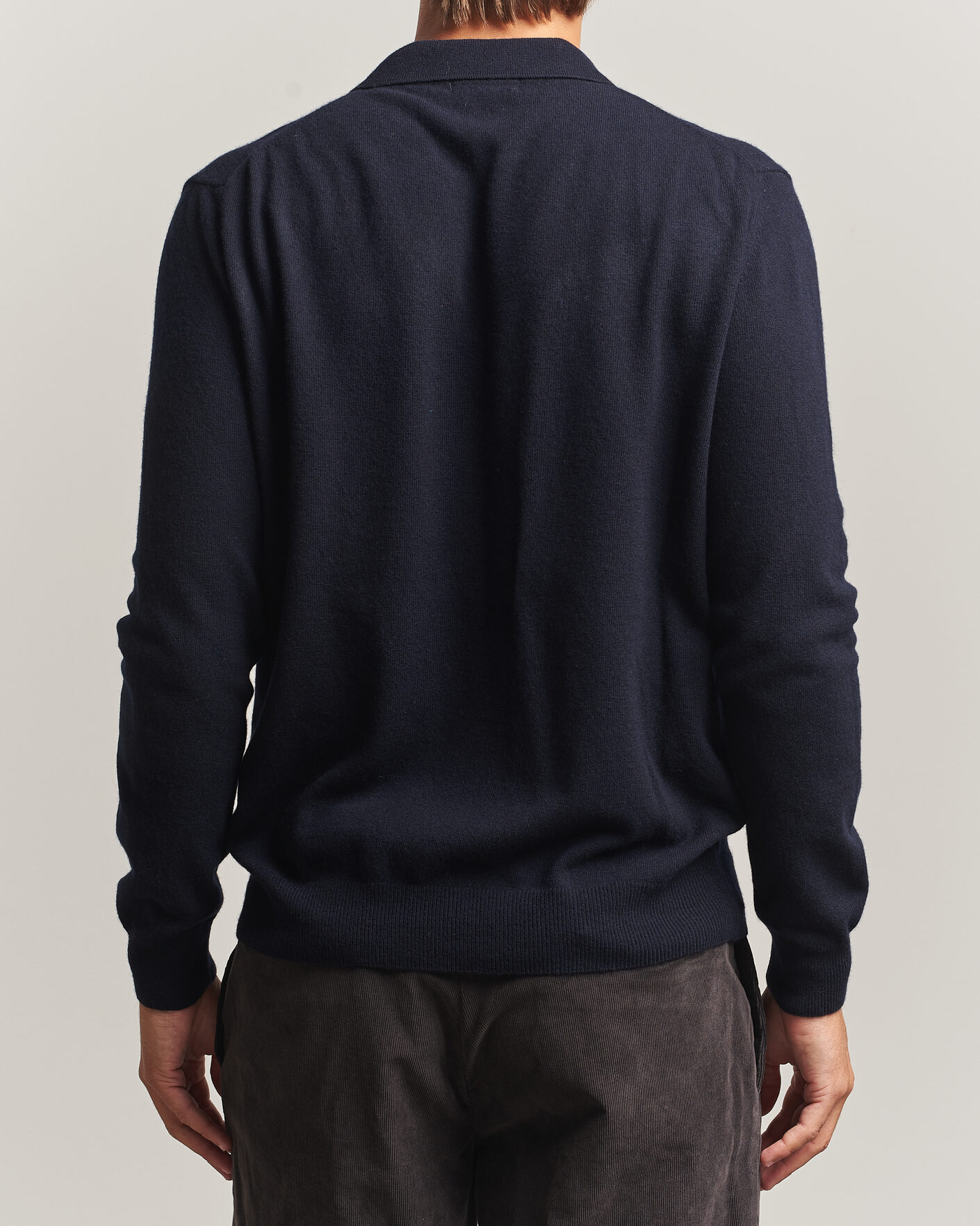 Hombres | Jerséis y prendas de punto | Oscar Jacobson | Pepe Wool/Cashmere Polo Navy